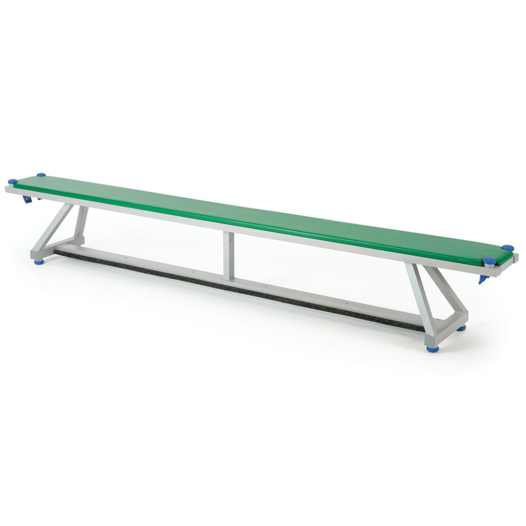 LITA BENCH UPHOLSTERED TOP 2400MM, GREEN