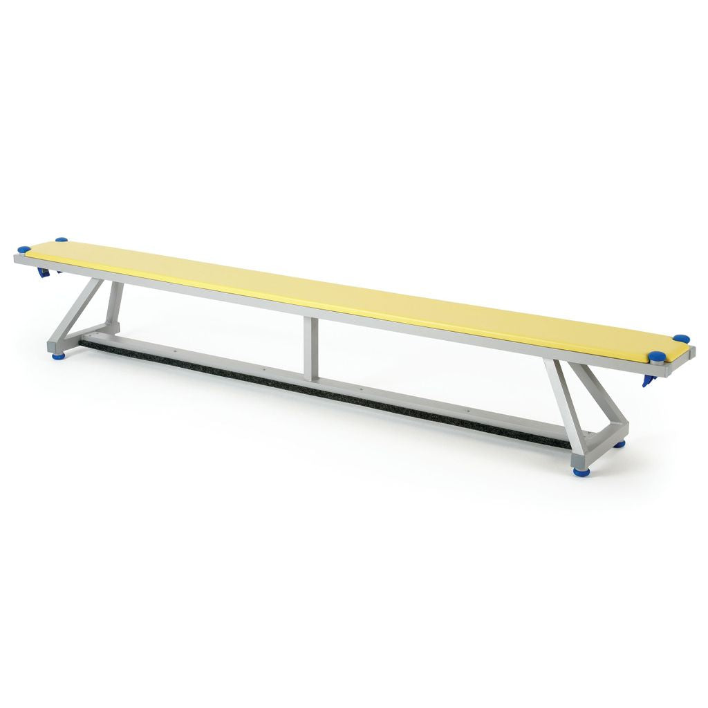 LITA BENCH UPHOLSTERED TOP 2400MM, YELLOW