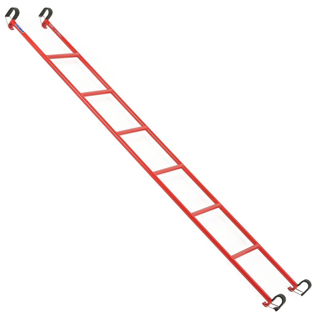 STEEL LINKING LADDER 2.13M, RED