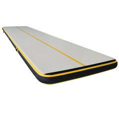 ELITE SCHOOL AIRTUMBLE TRACK 6M X 1.5M X 15CM, BLACK YELLOW