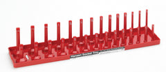 SOCKET TRAY 1/2 INCH 3/8 INCH TO 1 AND 1/4 INCH RED