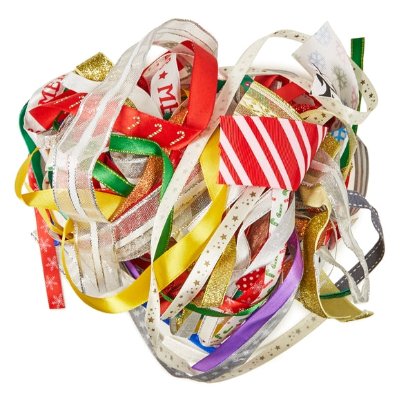 SCO RIBBONS METALLIC FESTIVE DESIGN ASSORTED 100G -Min Qty 12