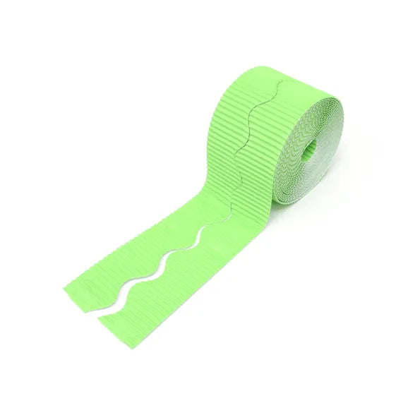 SCO CORRUGATED BORDER ROLL 57MMX15M LIGHT GREEN -Min Qty 54