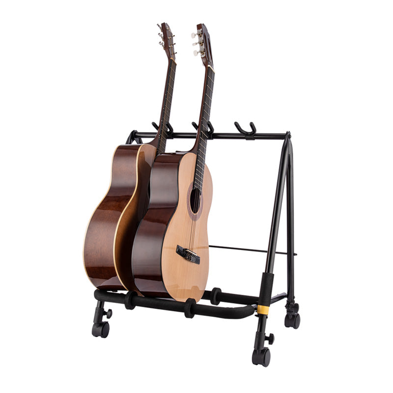 Hercules guitar display stand with castors