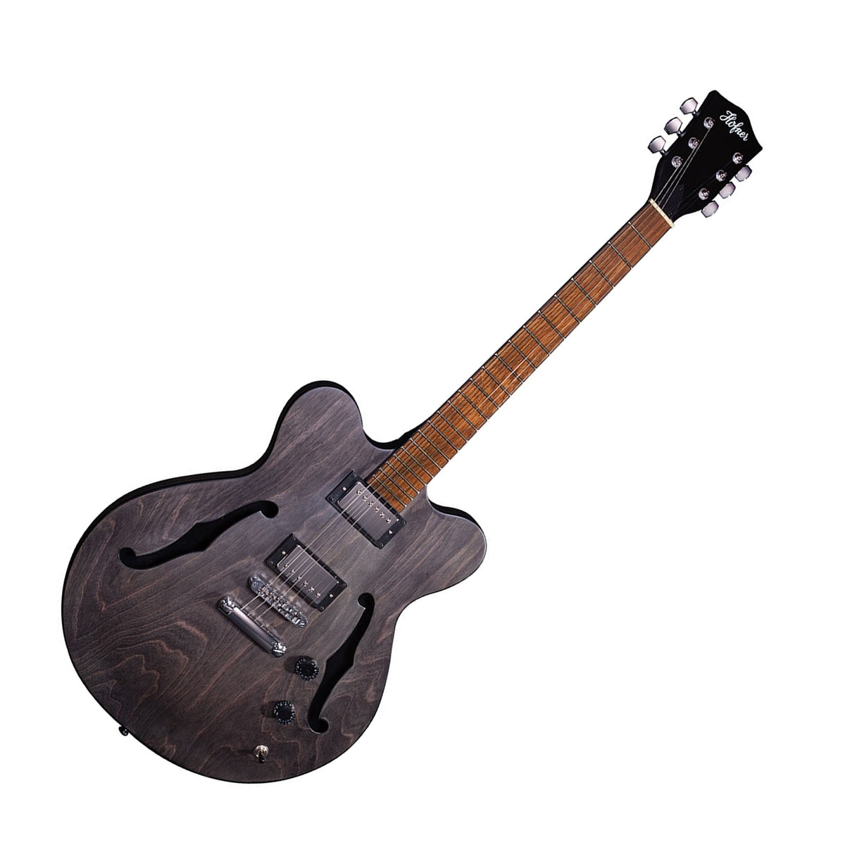 Hofner Verythin electric guitar - Black satin matt