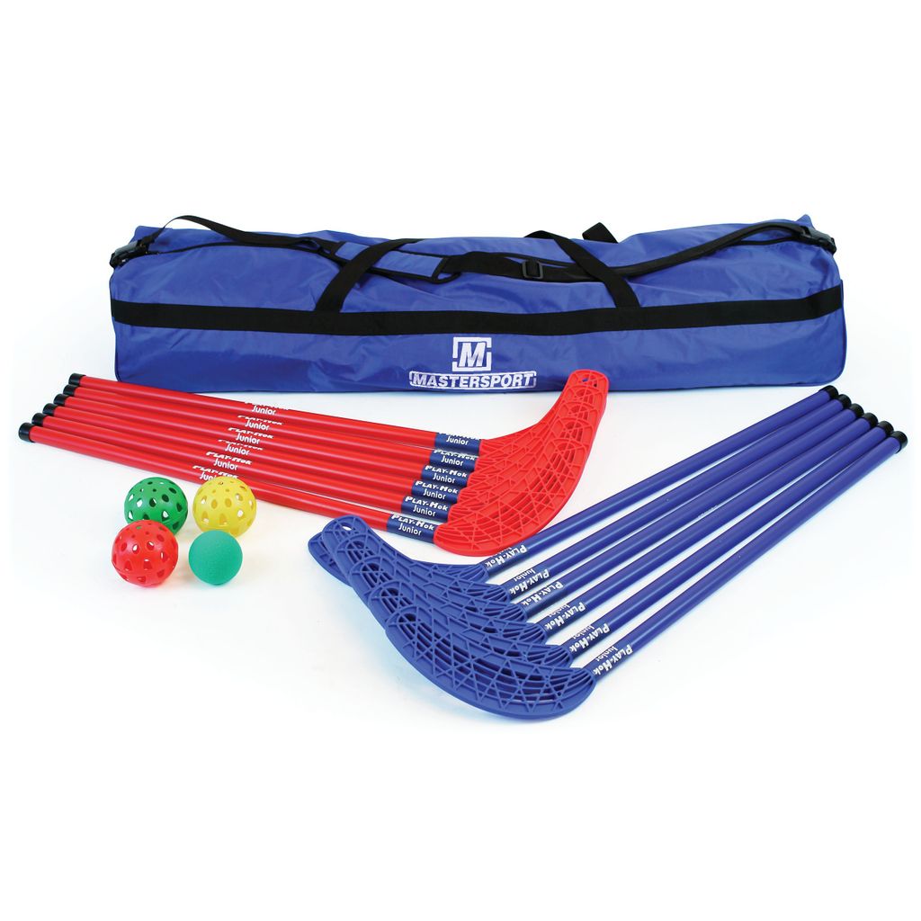 PLAY-HOK SET JUNIOR, BLUE AND RED STICKS