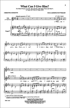 Leddington Wright - What Can I Give Him? SATB