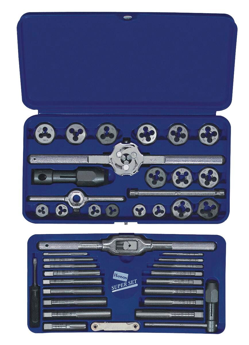 HANSON - 41 PC METRIC TAP AND HEX DIE SET