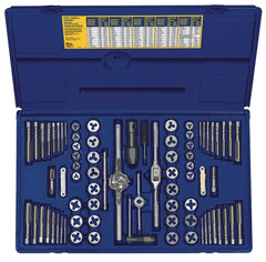 HANSON - 76 PC MACHINE SCREW/FRACTIONAL/METRIC TAP AND HEX DIE SET