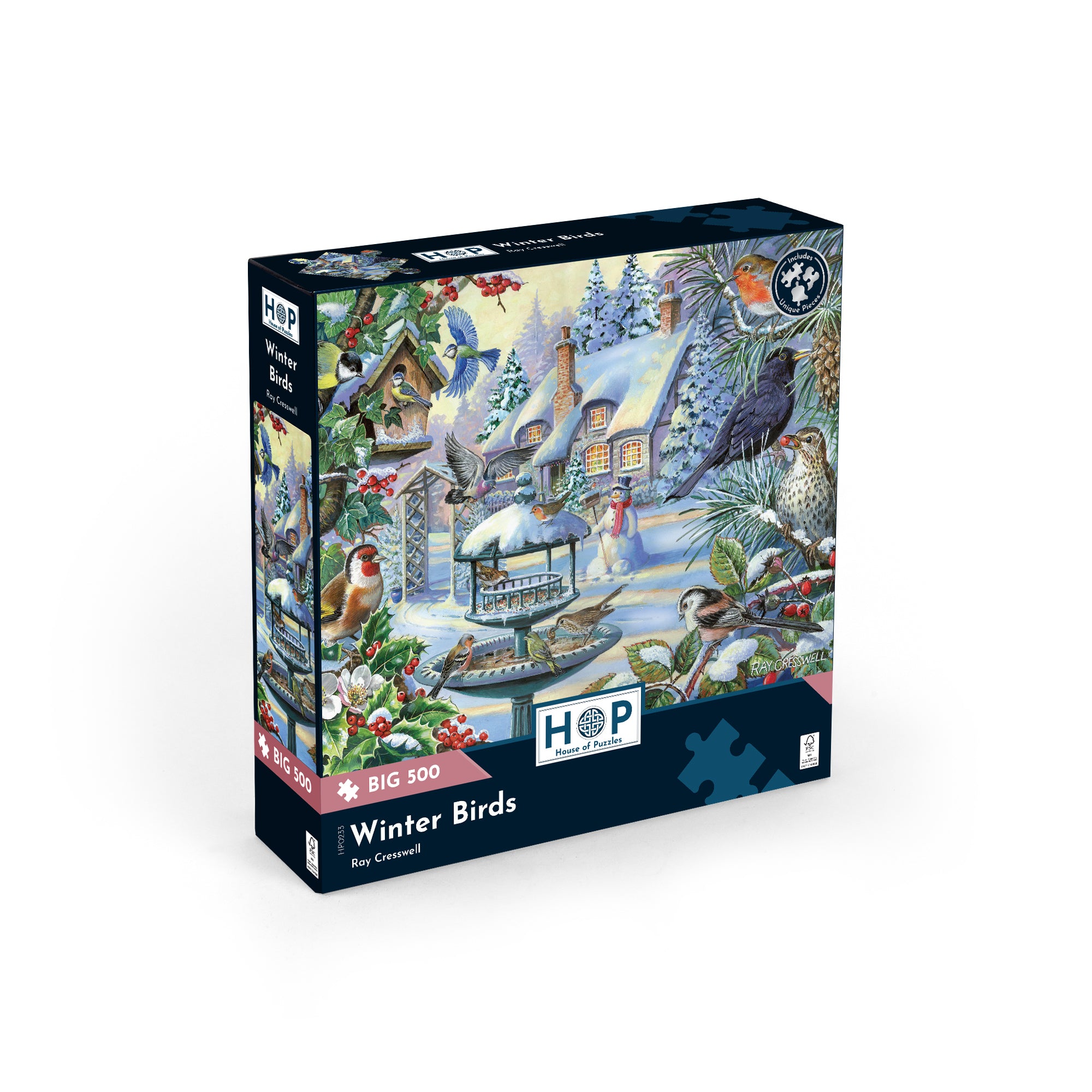 Winter Birds BIG 500 Puzzle (3 Years +)