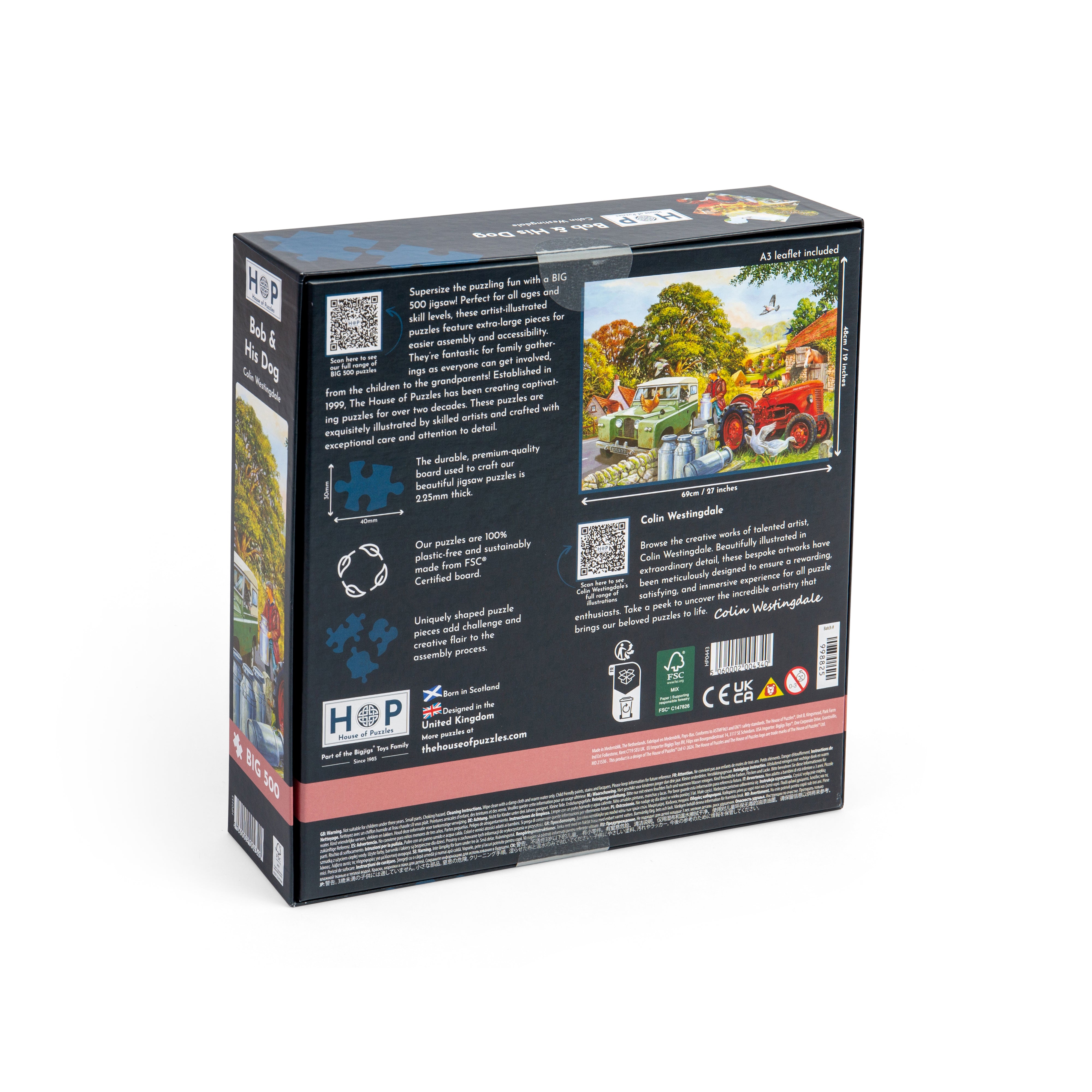 Bob & His Dog BIG 500 Puzzle (3 Years +)