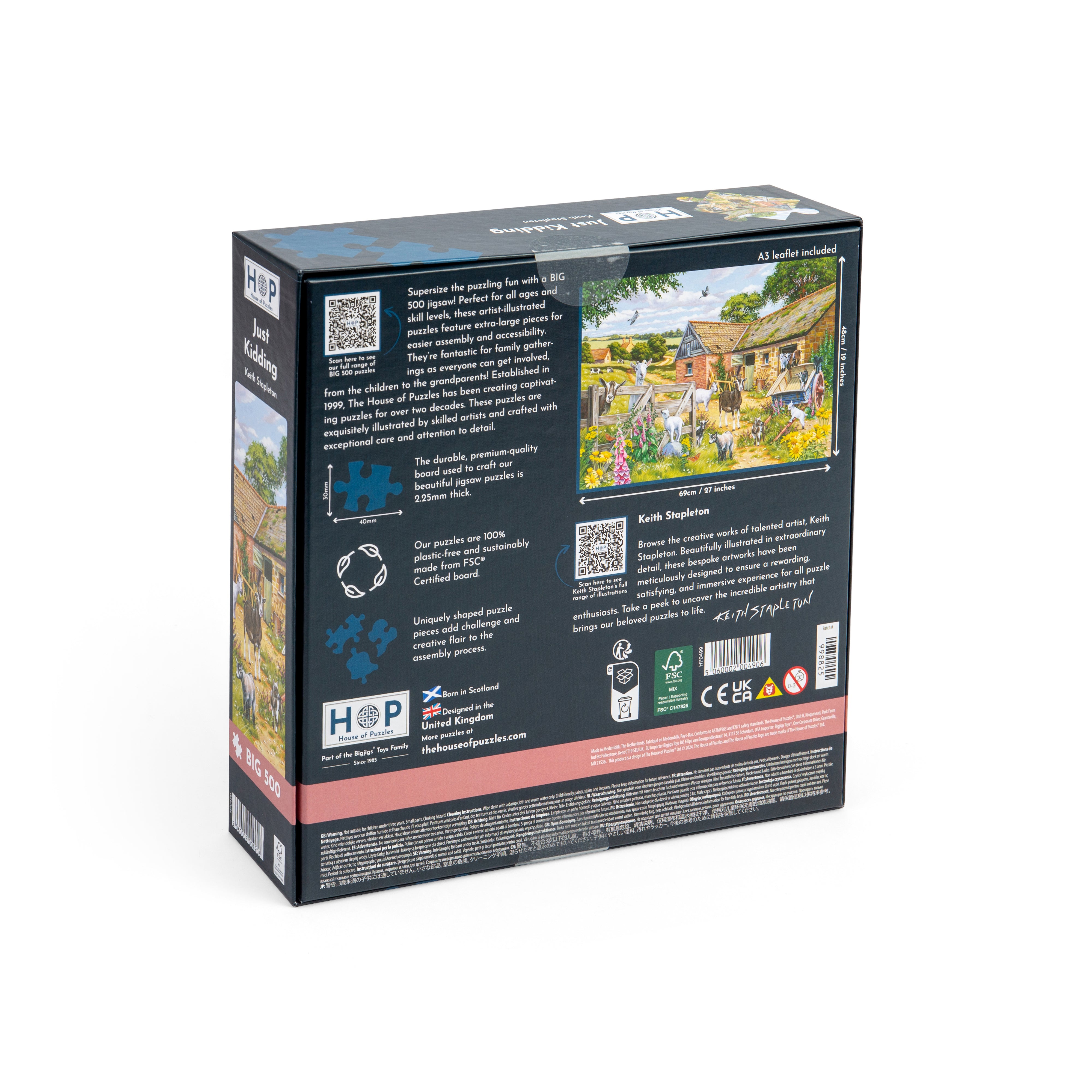 Just Kidding BIG 500 Puzzle (3 Years +)