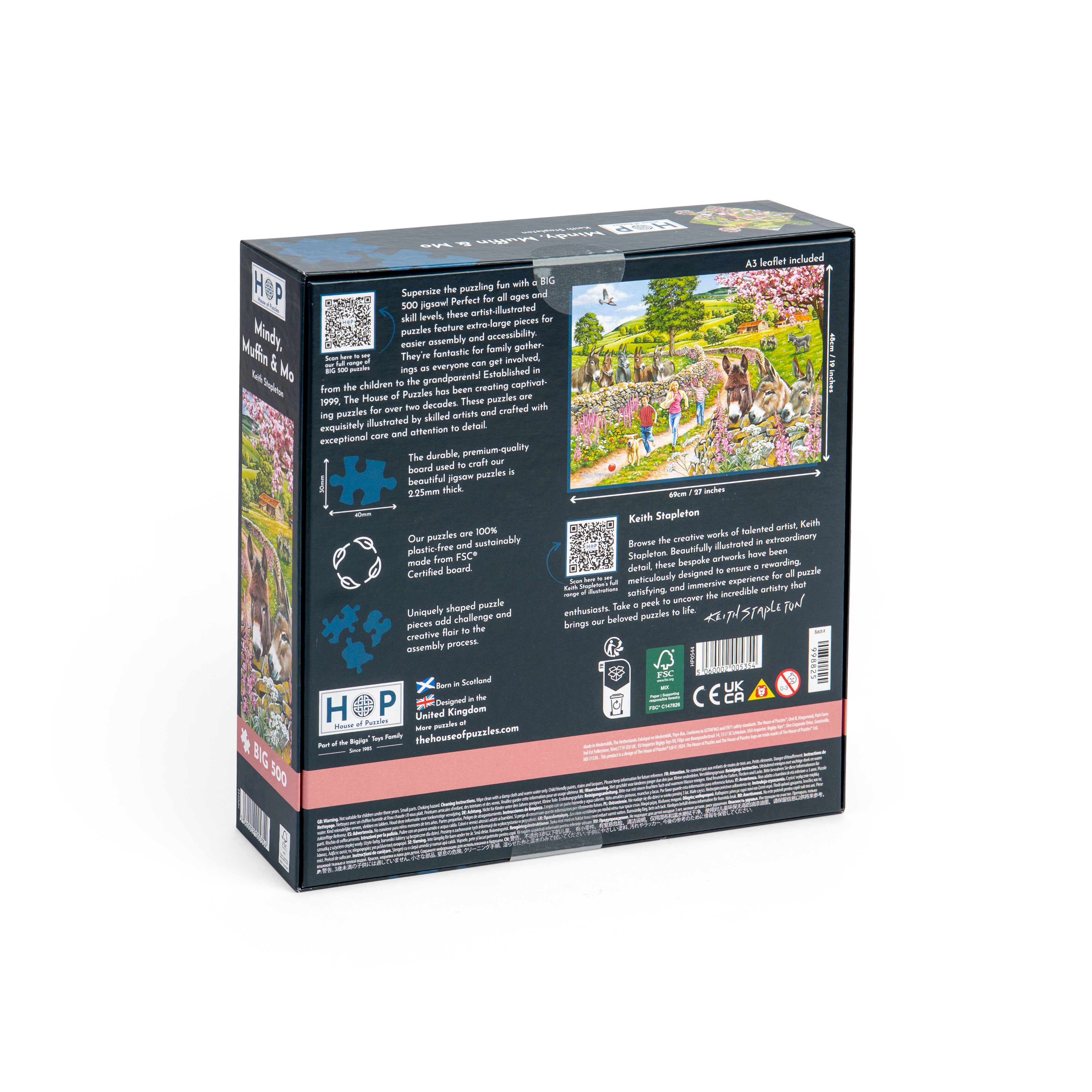 Mindy, Muffin & Mo BIG 500 Puzzle (3 Years +)