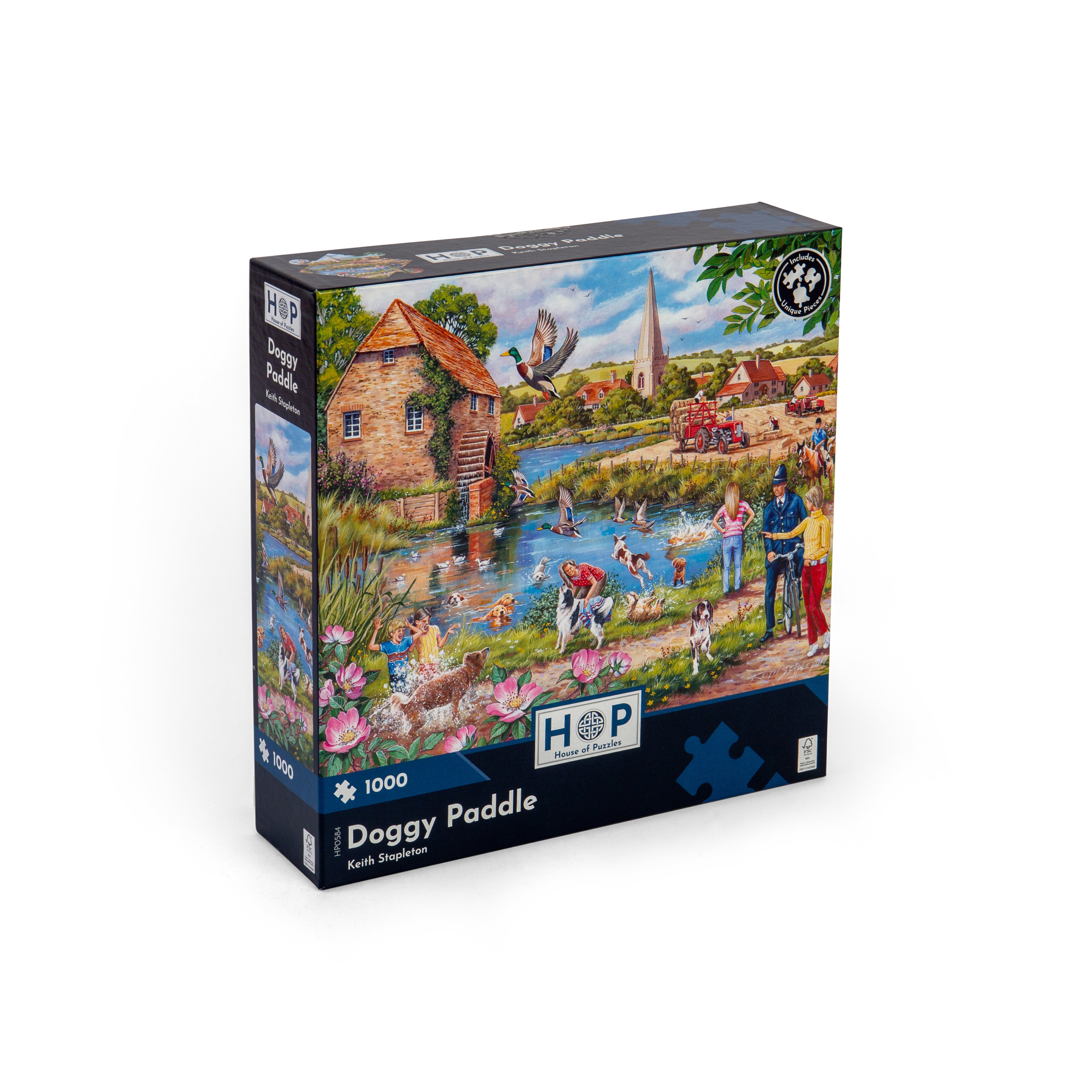 Doggy Paddle 1000 Piece Puzzle (3 Years +)