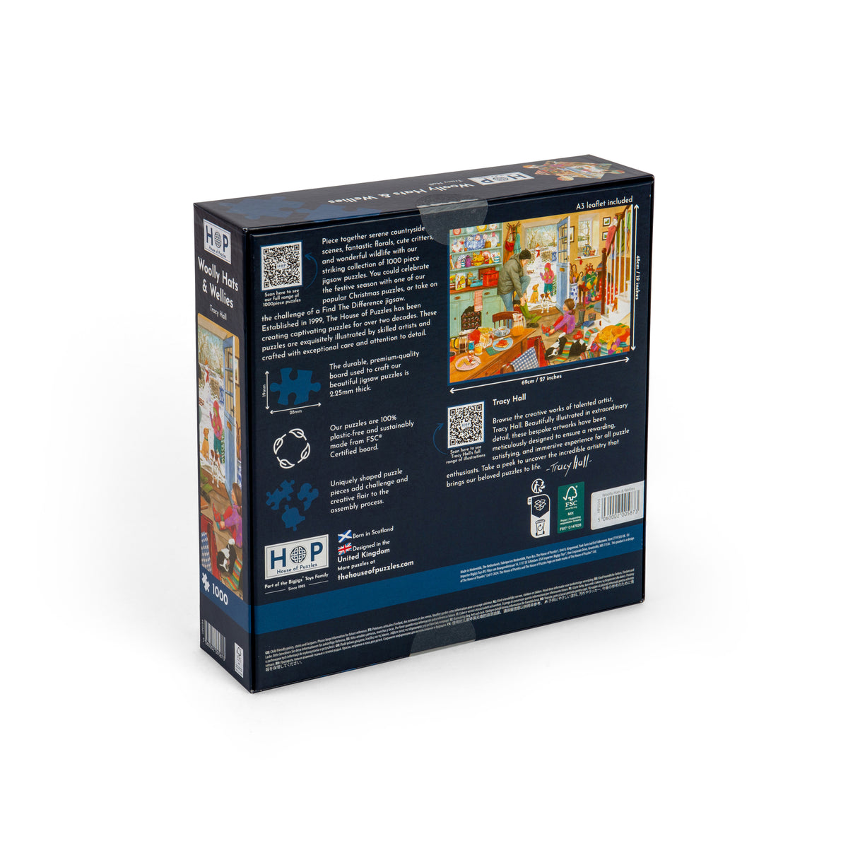 Woolly Hats & Wellies 1000 Piece Puzzle (3 Years +)