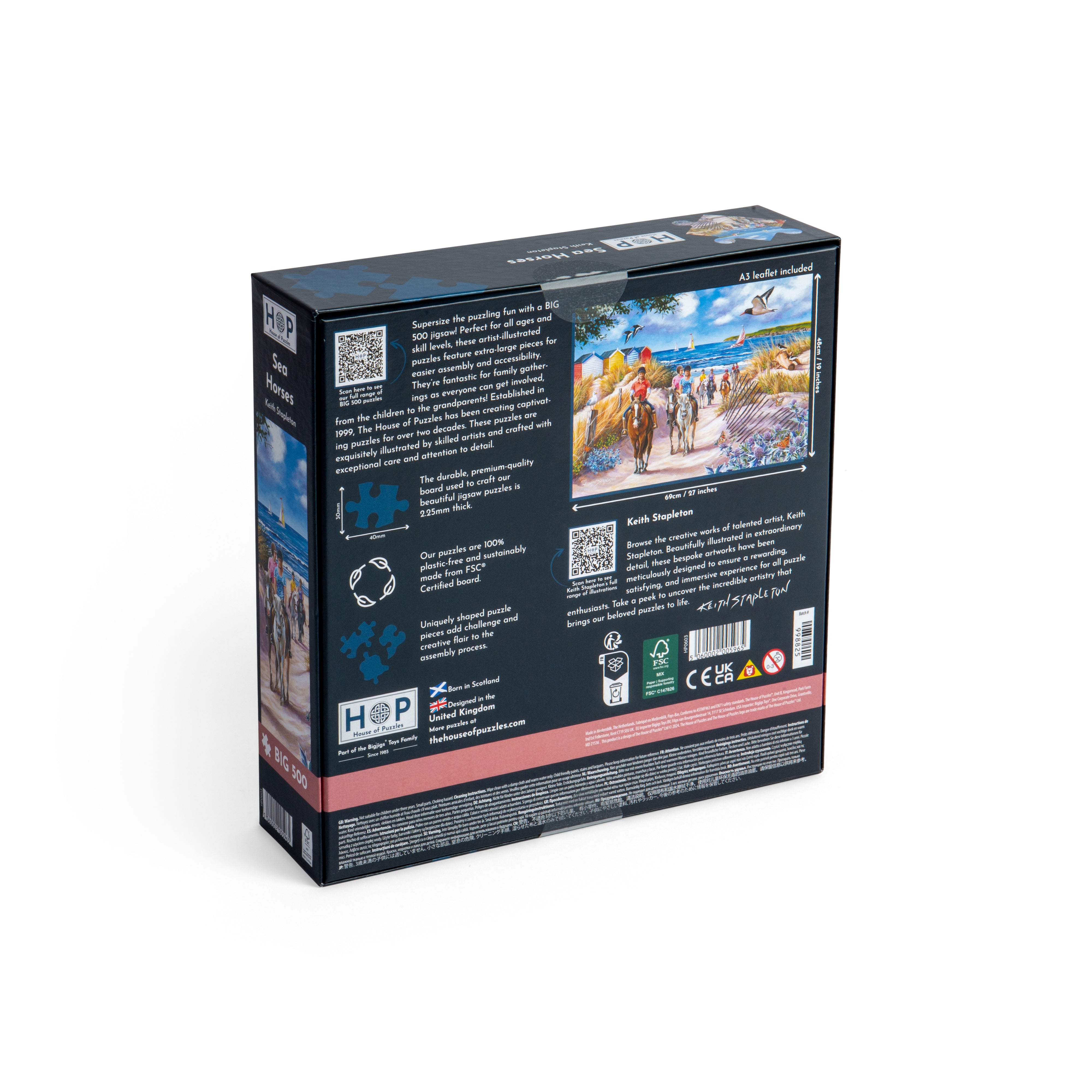 Sea Horses BIG 500 Puzzle (3 Years +)