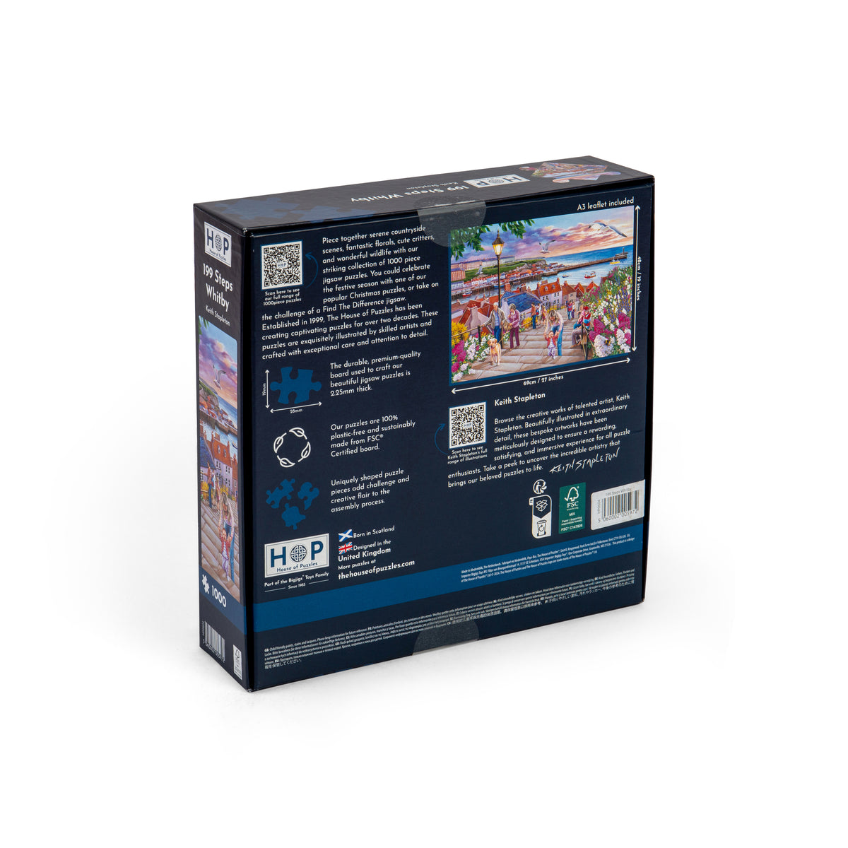199 Steps Whitby 1000 Piece Puzzle (3 Years +)