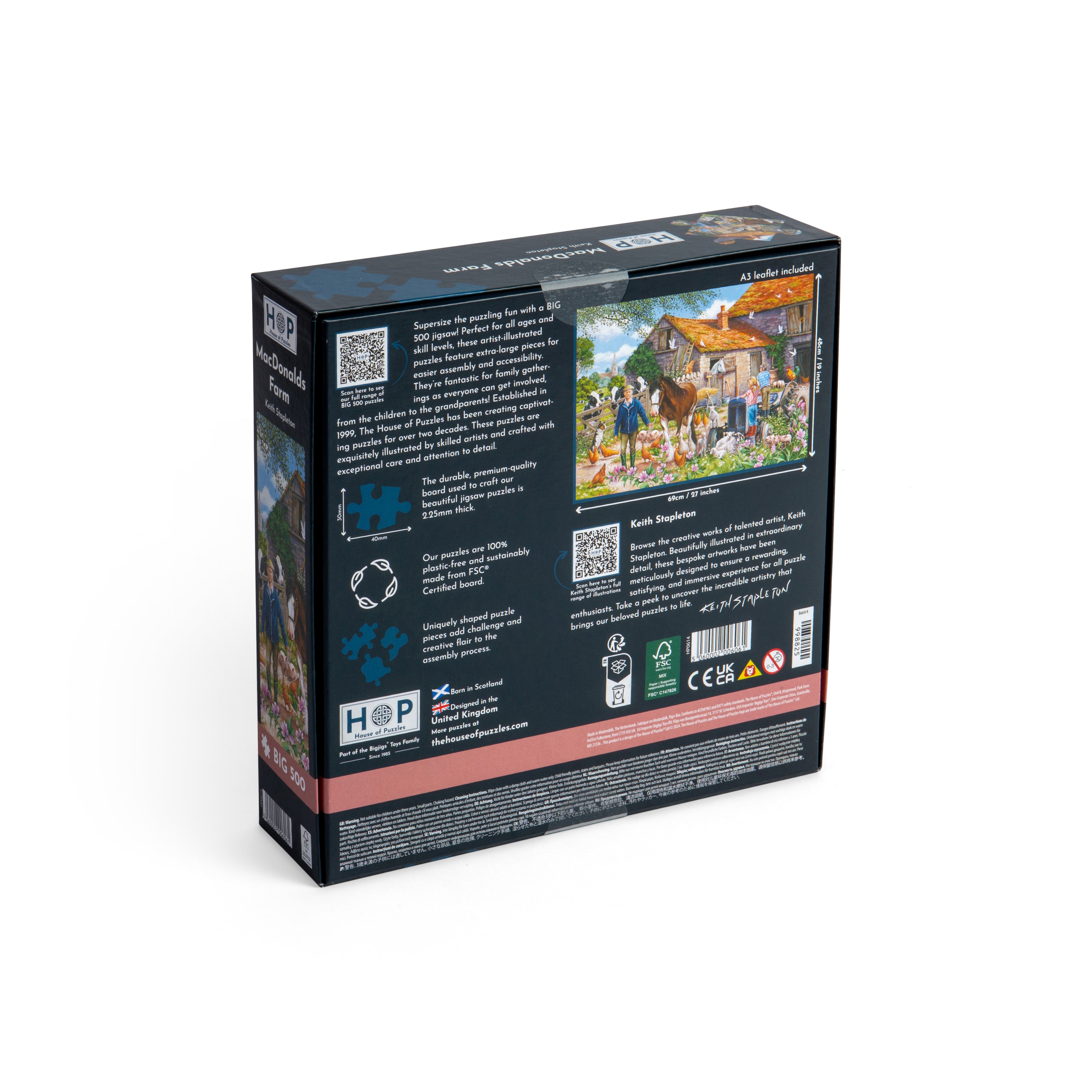 MacDonalds Farm BIG 500 Puzzle (3 Years +)