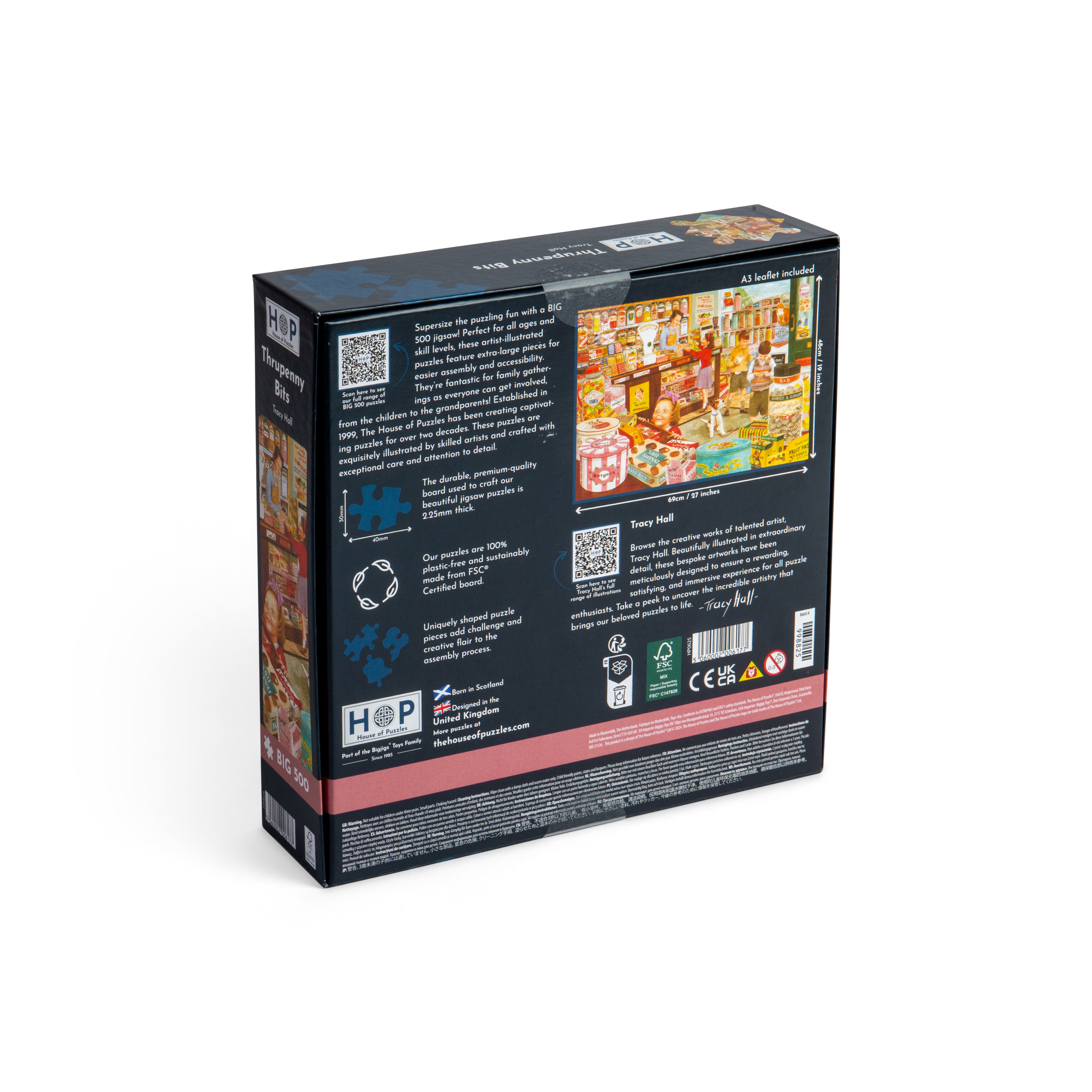 Thrupenny Bits BIG 500 Puzzle (3 Years +)