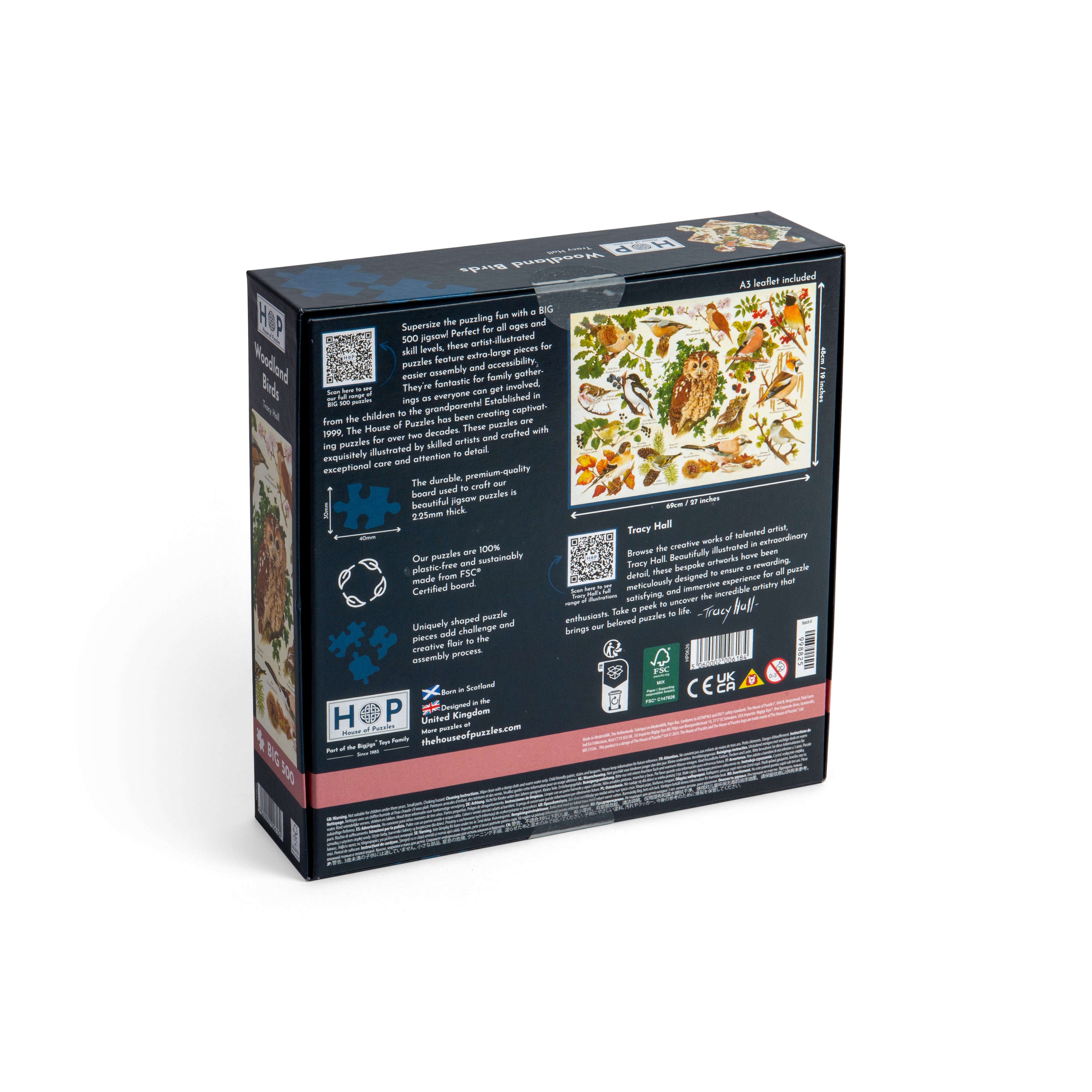 Woodland Birds BIG 500 Puzzle (3 Years +)