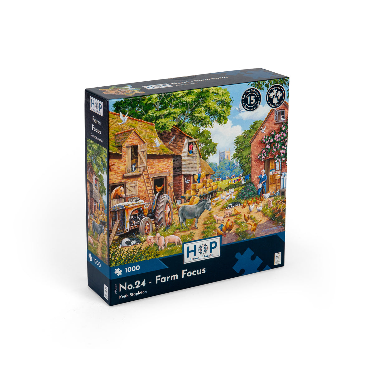 No.24 - Farm Focus 1000 Piece Puzzle (3 Years +)