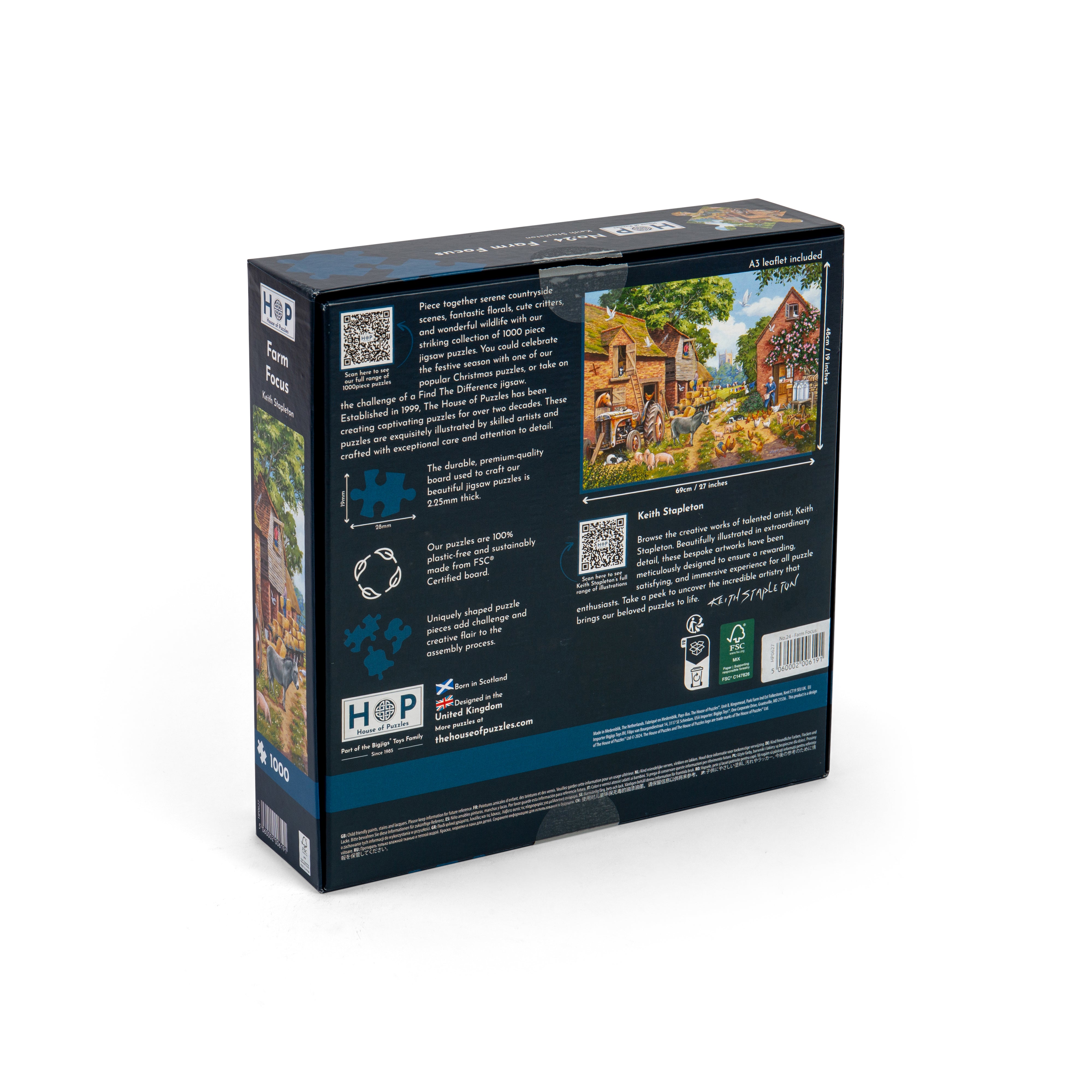 No.24 - Farm Focus 1000 Piece Puzzle (3 Years +)