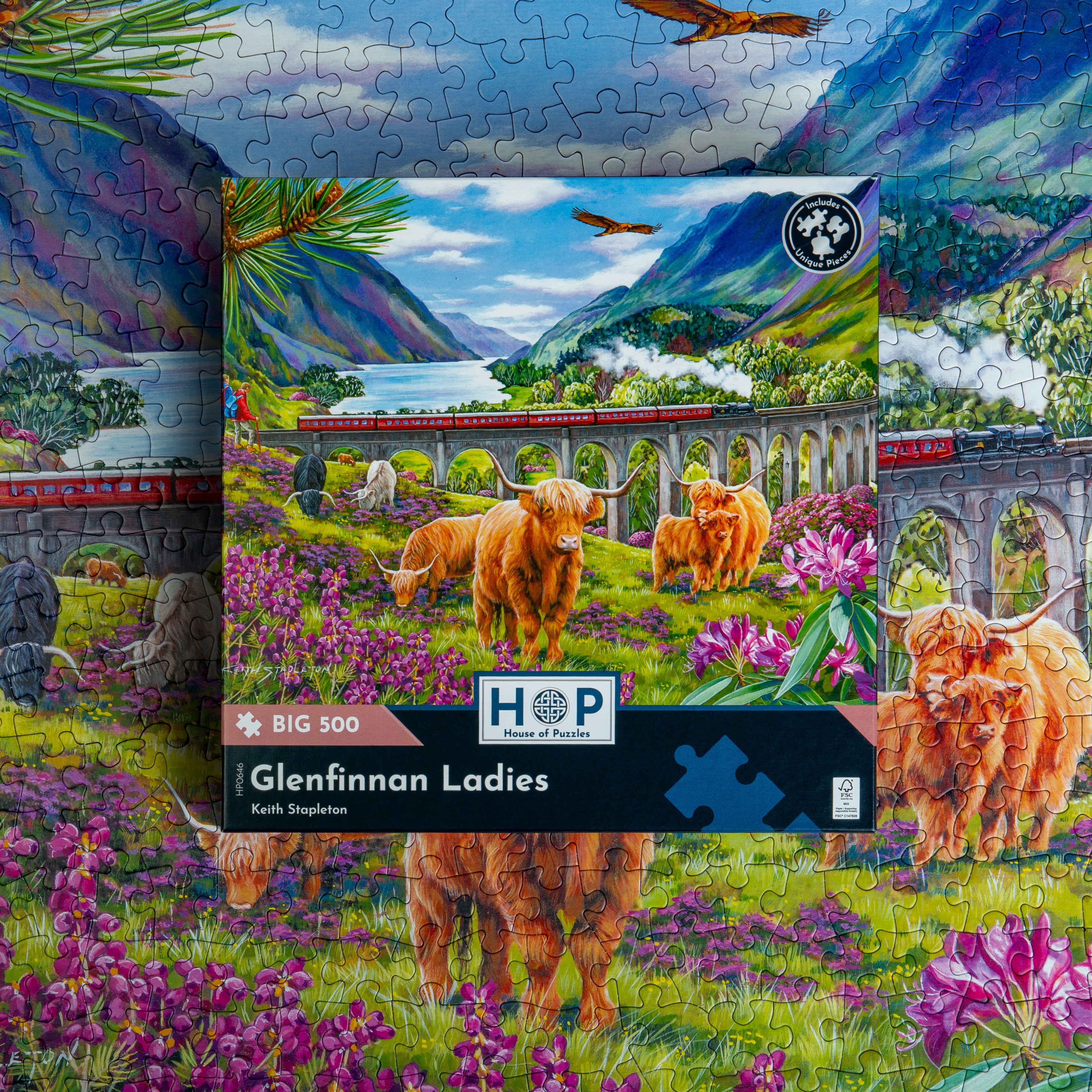 Glenfinnan Ladies BIG 500 Puzzle (3 Years +)