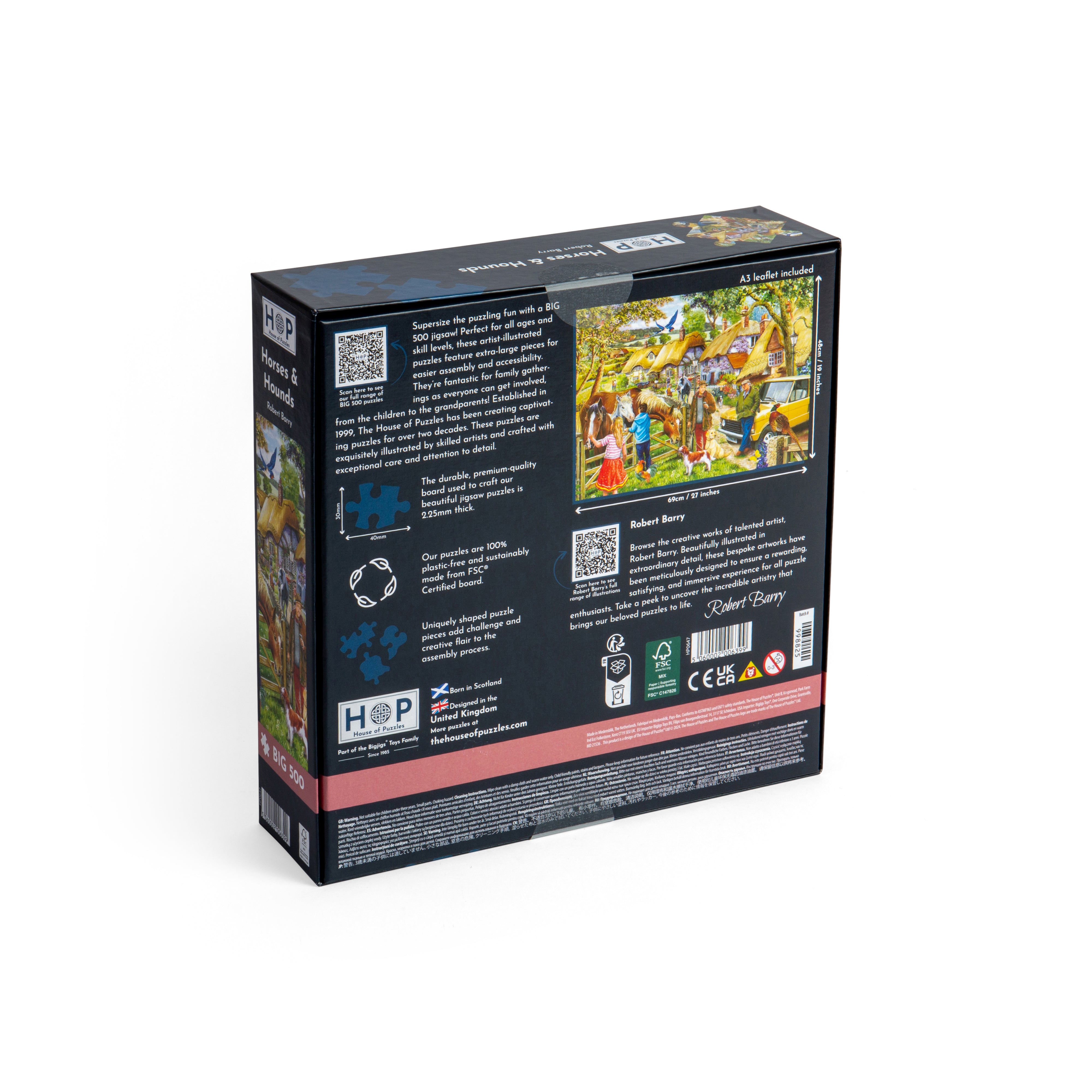 Horses & Hounds BIG 500 Puzzle (3 Years +)
