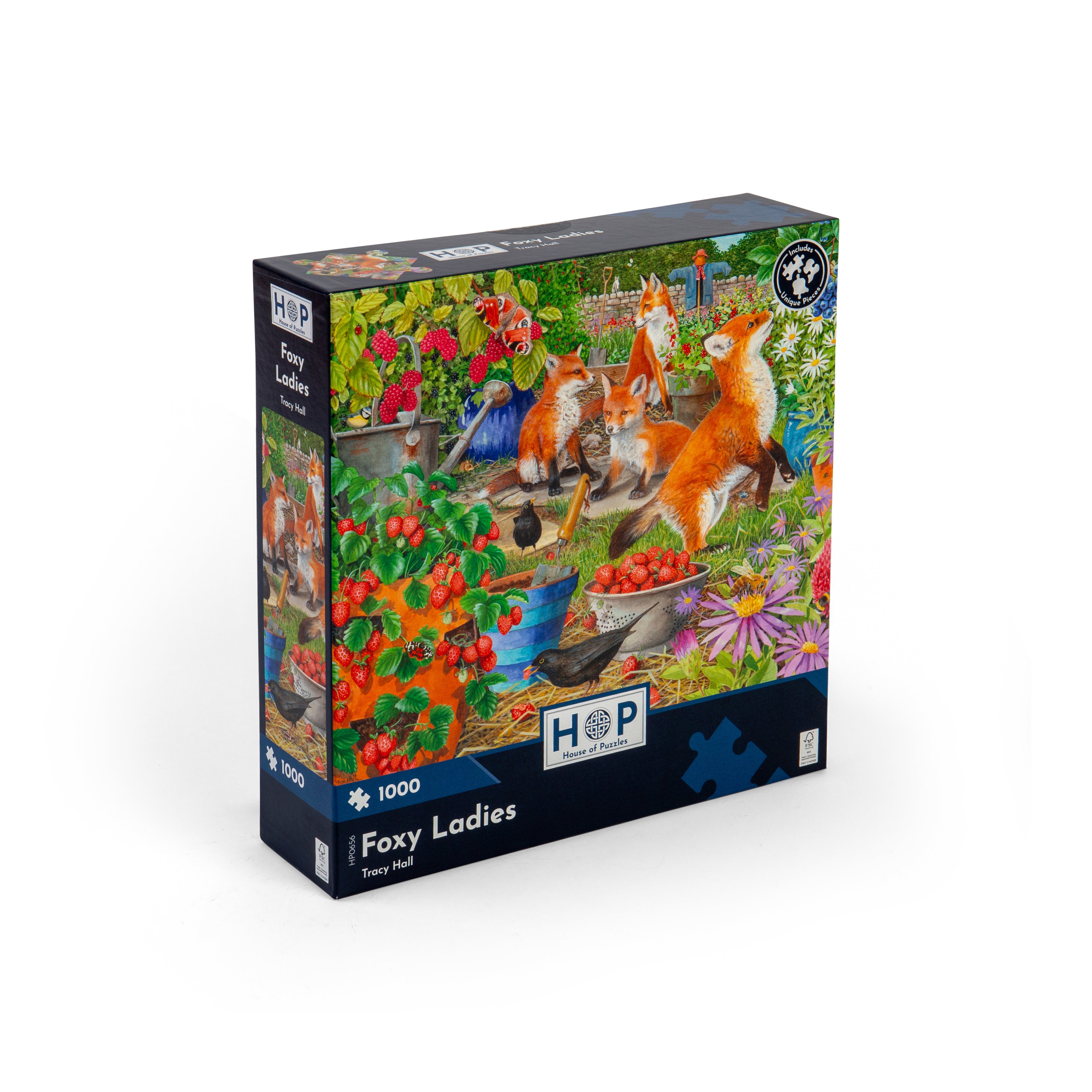 Foxy Ladies 1000 Piece Puzzle (3 Years +)