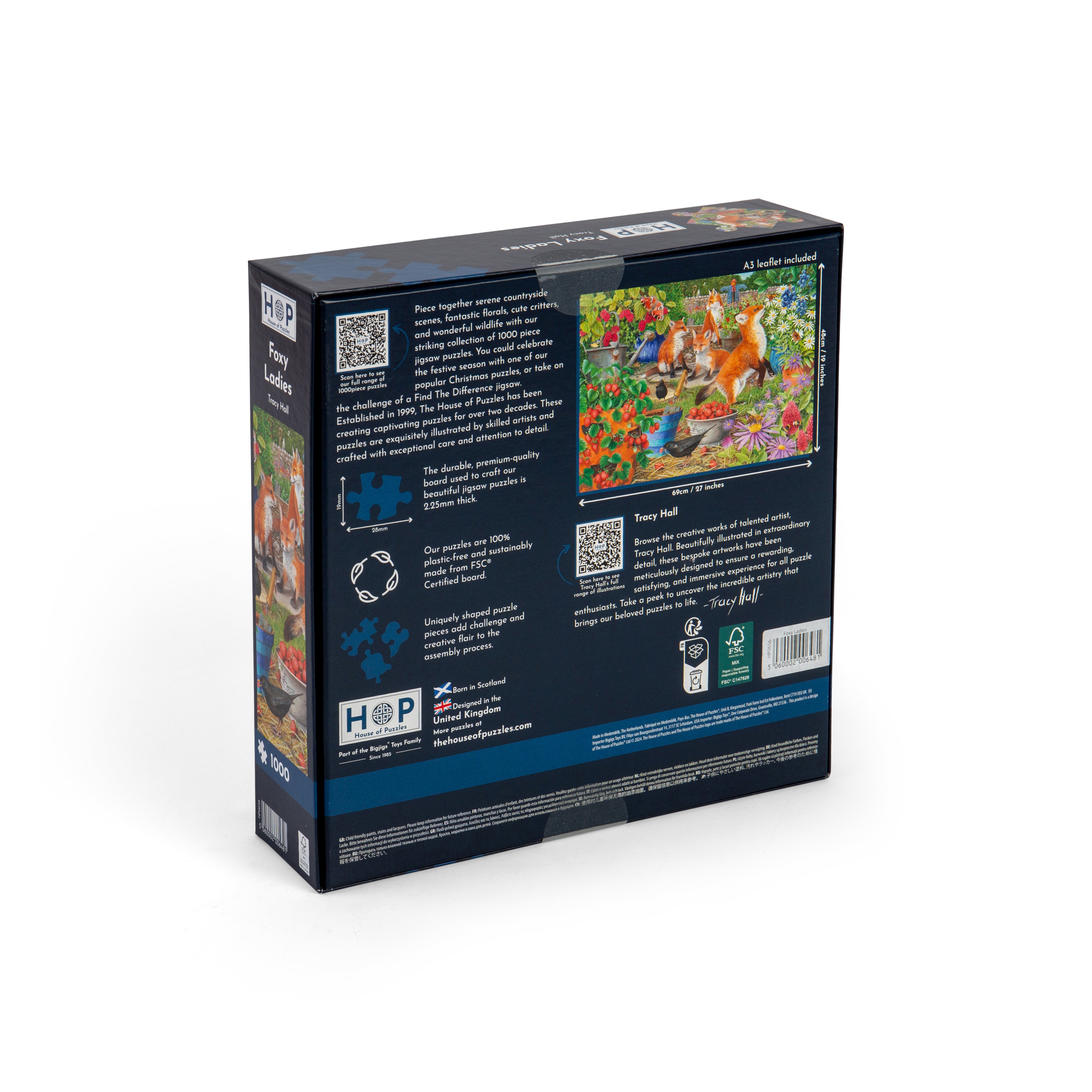 Foxy Ladies 1000 Piece Puzzle (3 Years +)