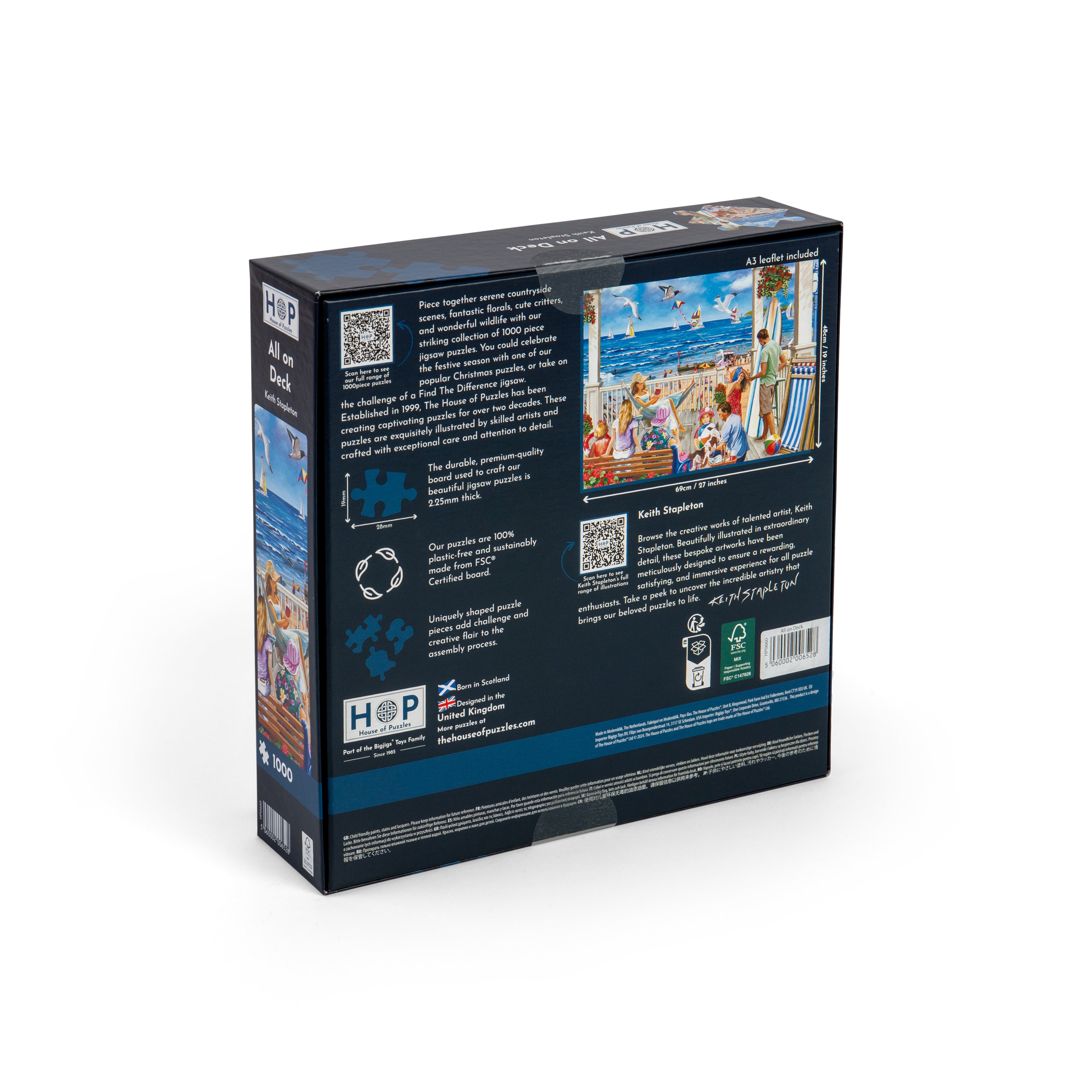 All on Deck 1000 Piece Puzzle (3 Years +)