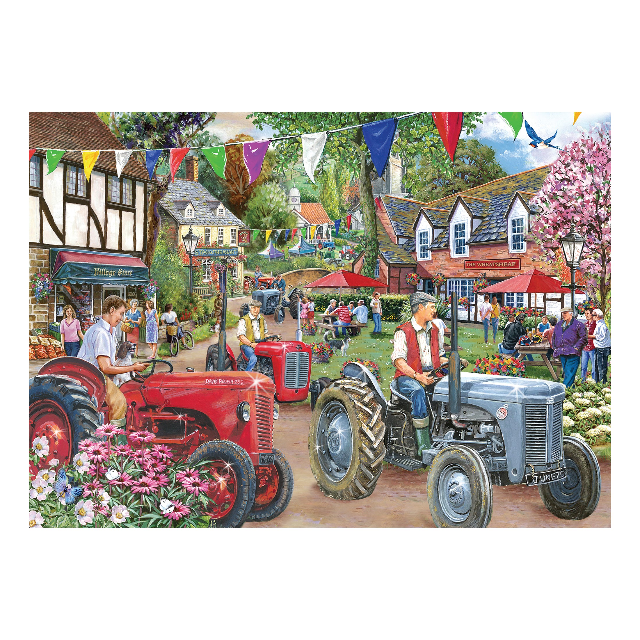 No.27 - Tractor Parade 1000 Piece Puzzle (3 Years +)