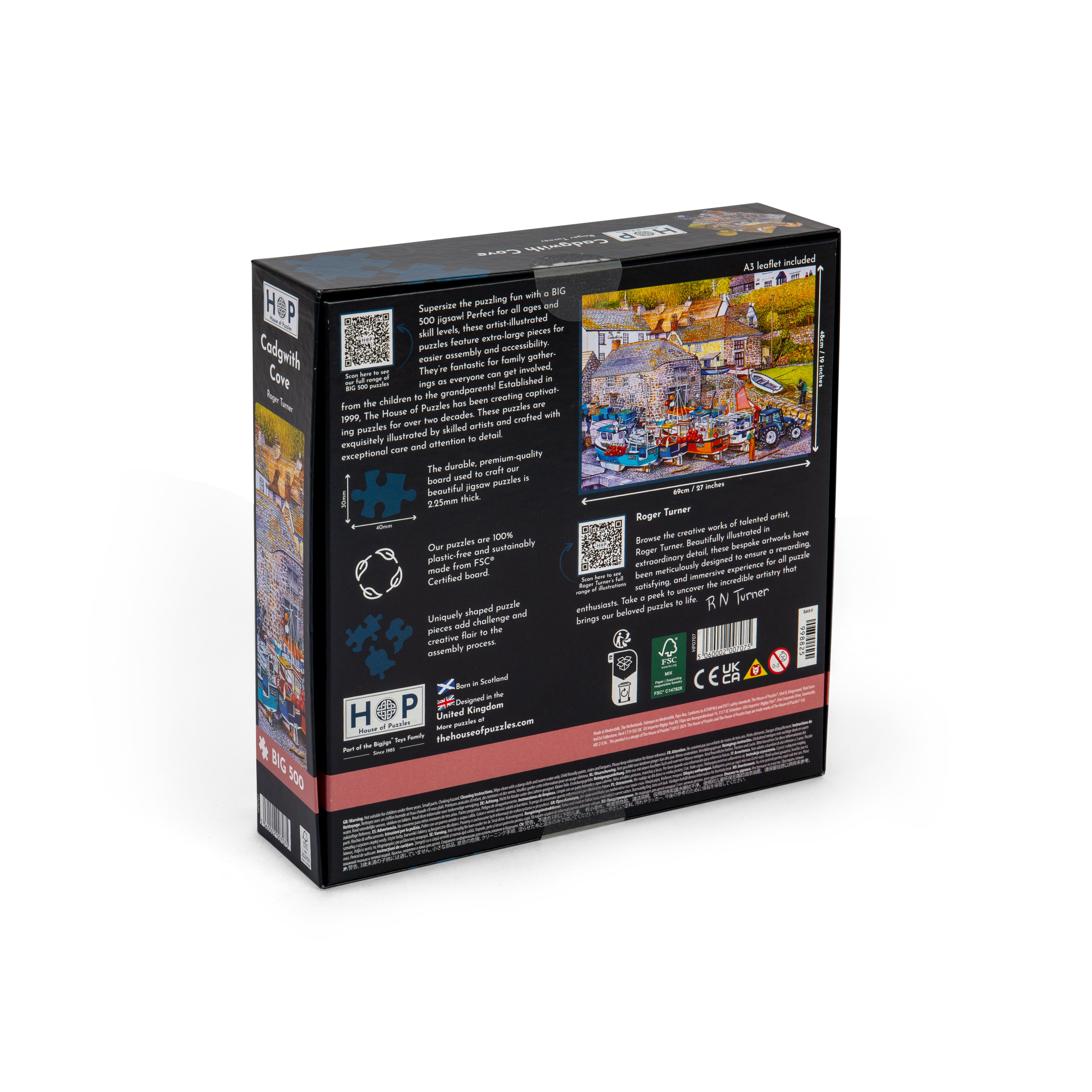 Cadgwith Cove BIG 500 Puzzle (3 Years +)