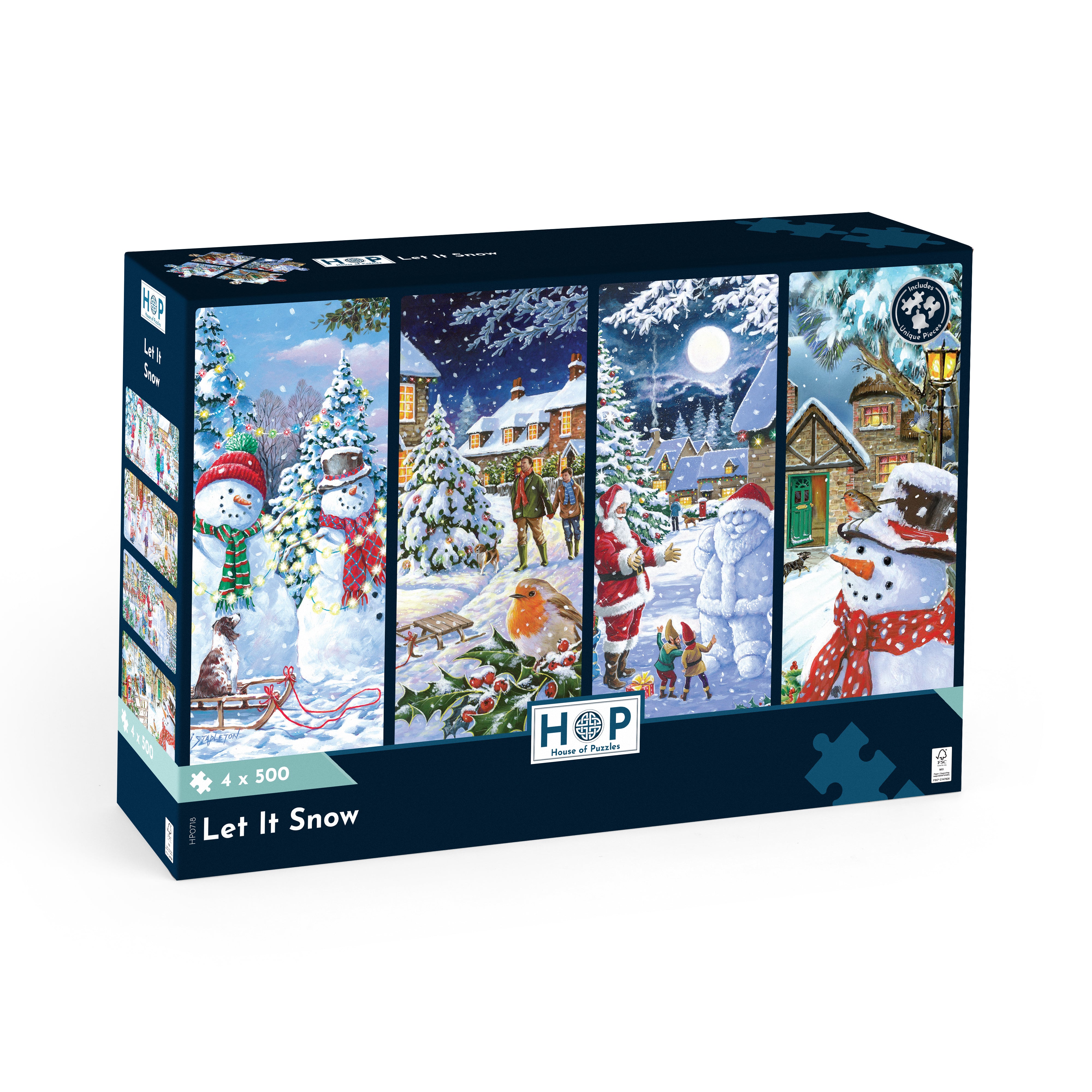 Let It Snow - 4 x 500 Piece (3 Years +)