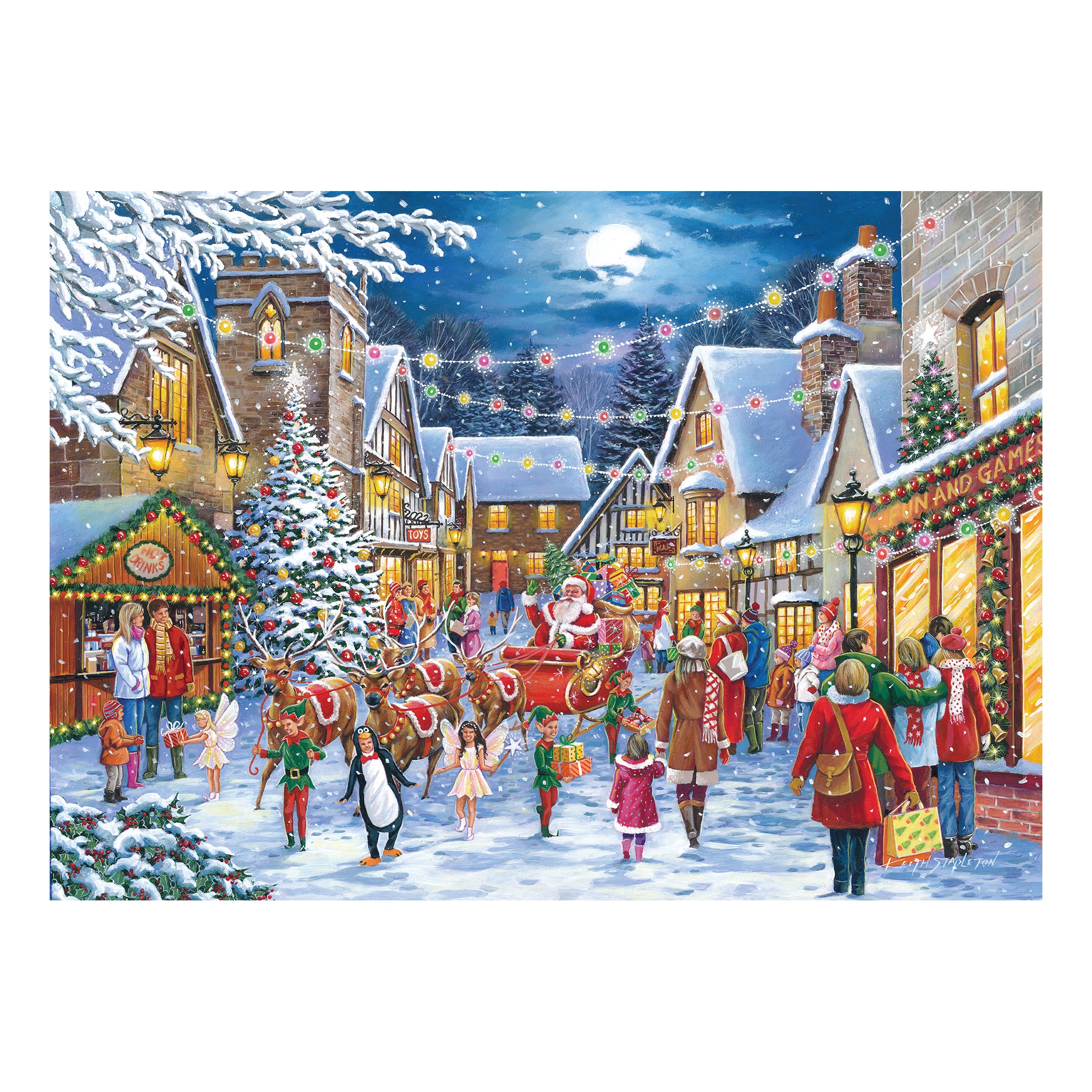 Christmas Shopping - 4 x 500 Piece (3 Years +)