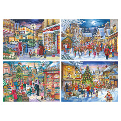 Christmas Shopping - 4 x 500 Piece (3 Years +)