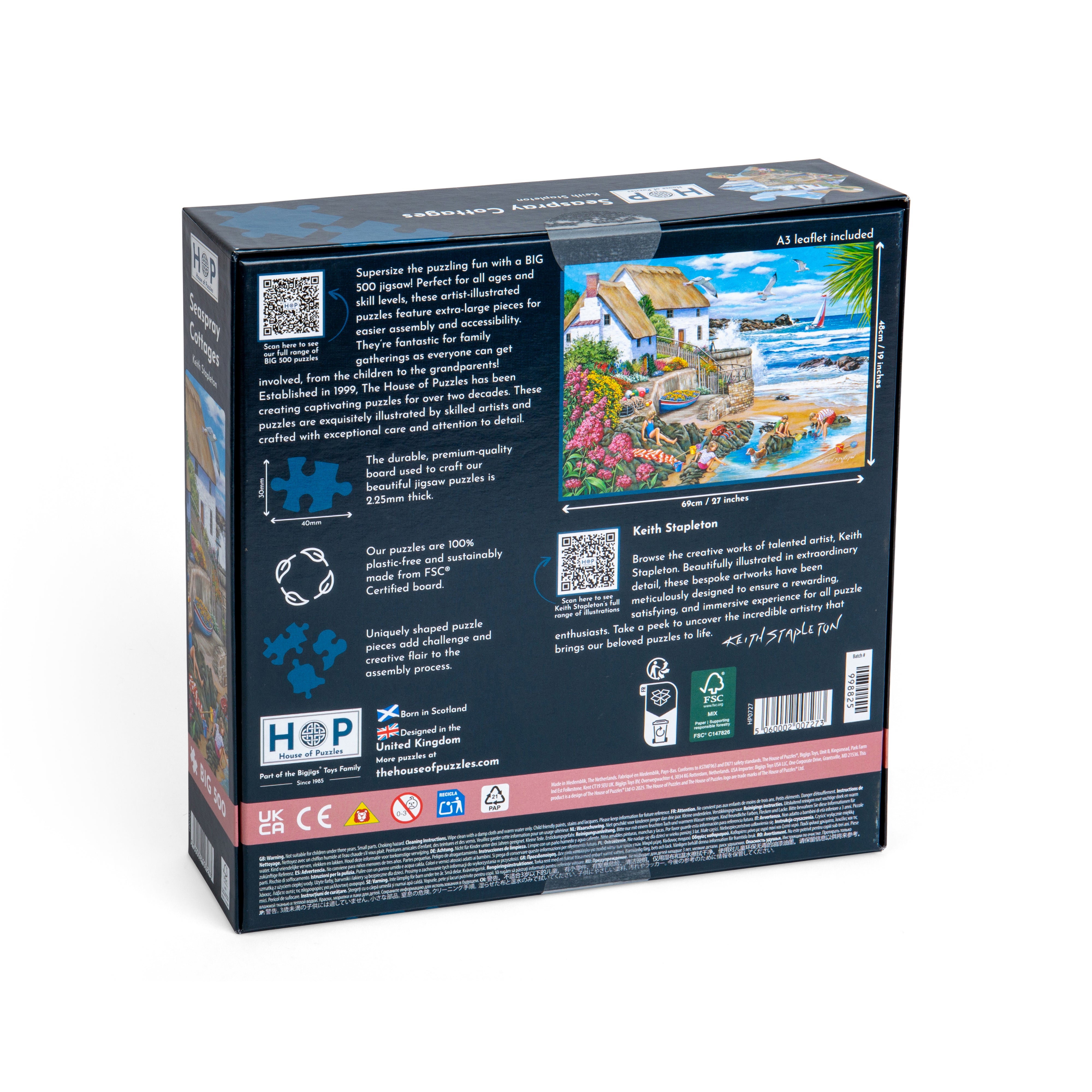 Seaspray Cottages BIG 500 Puzzle (3 Years +)