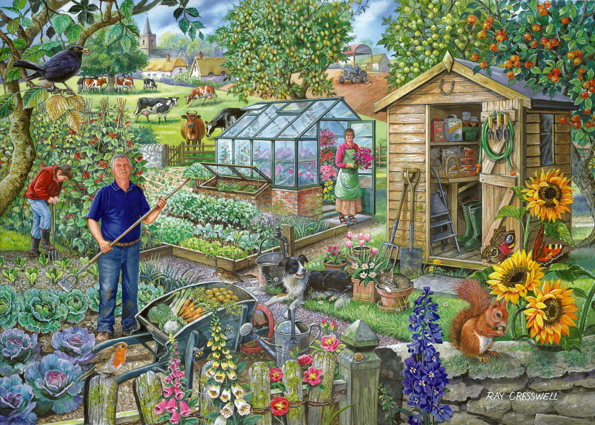 At The Allotment 1000 Piece Puzzle (3 Years +)