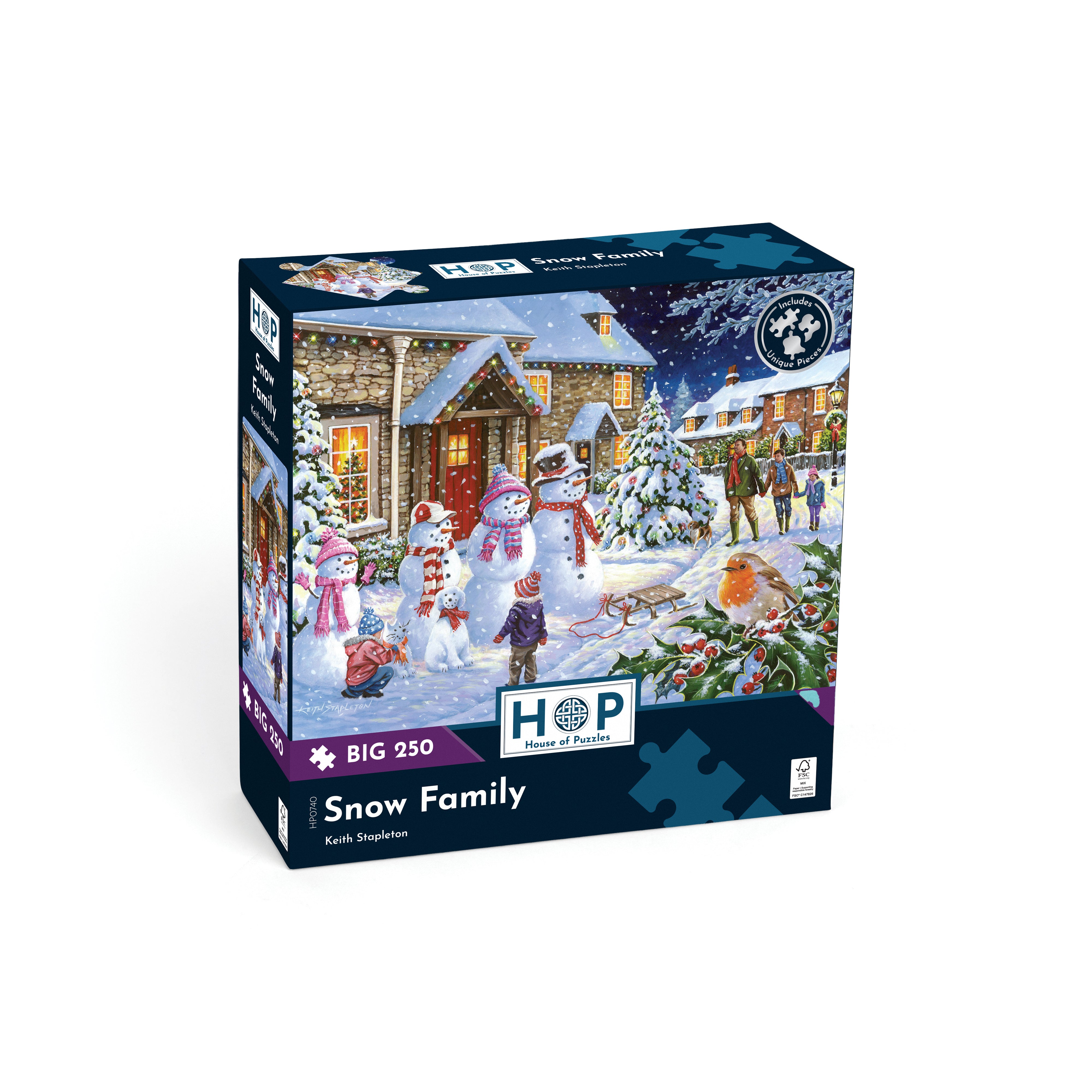 Snow Family BIG 250 Puzzle (3 Years +)