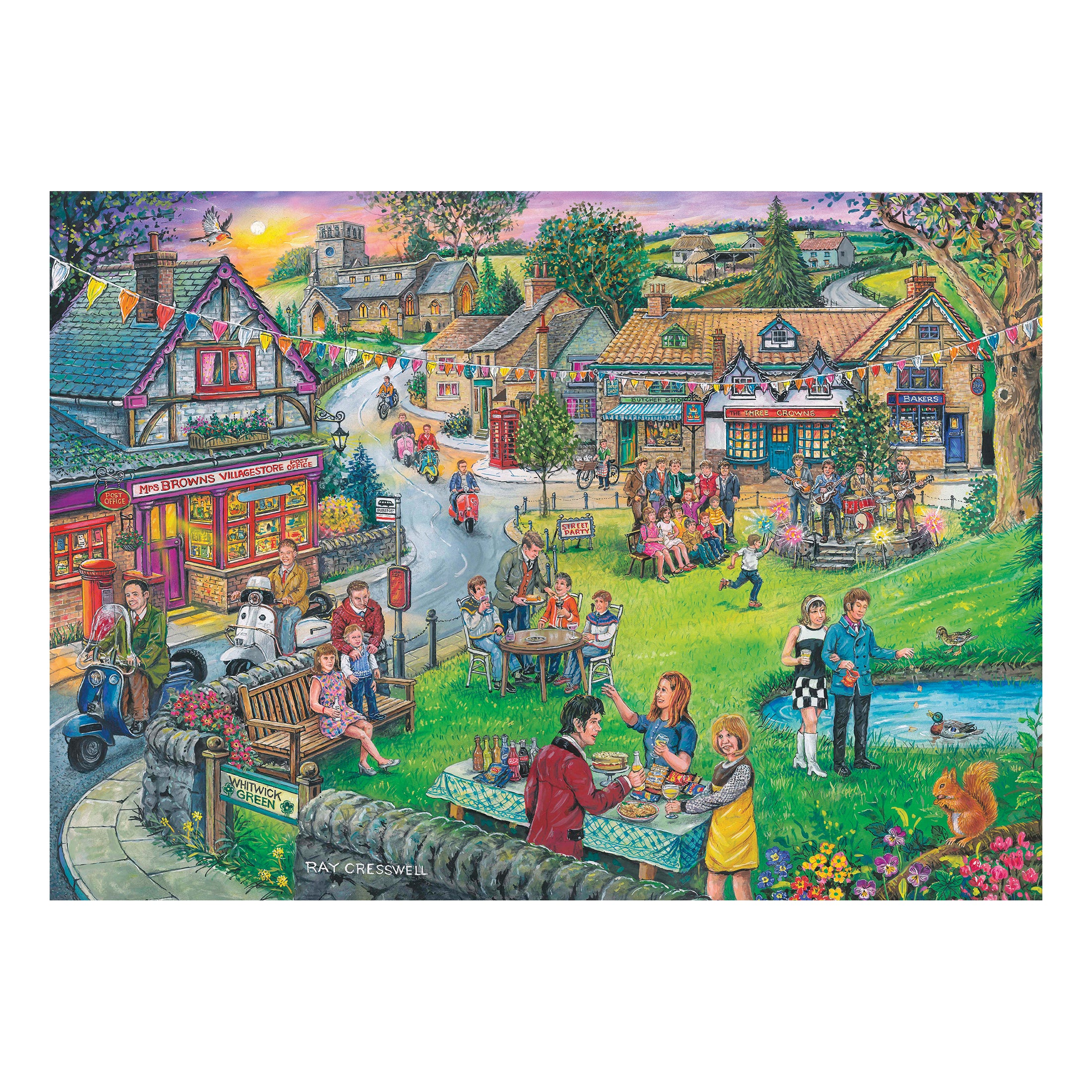 Sixties Green BIG 250 Puzzle (3 Years +)