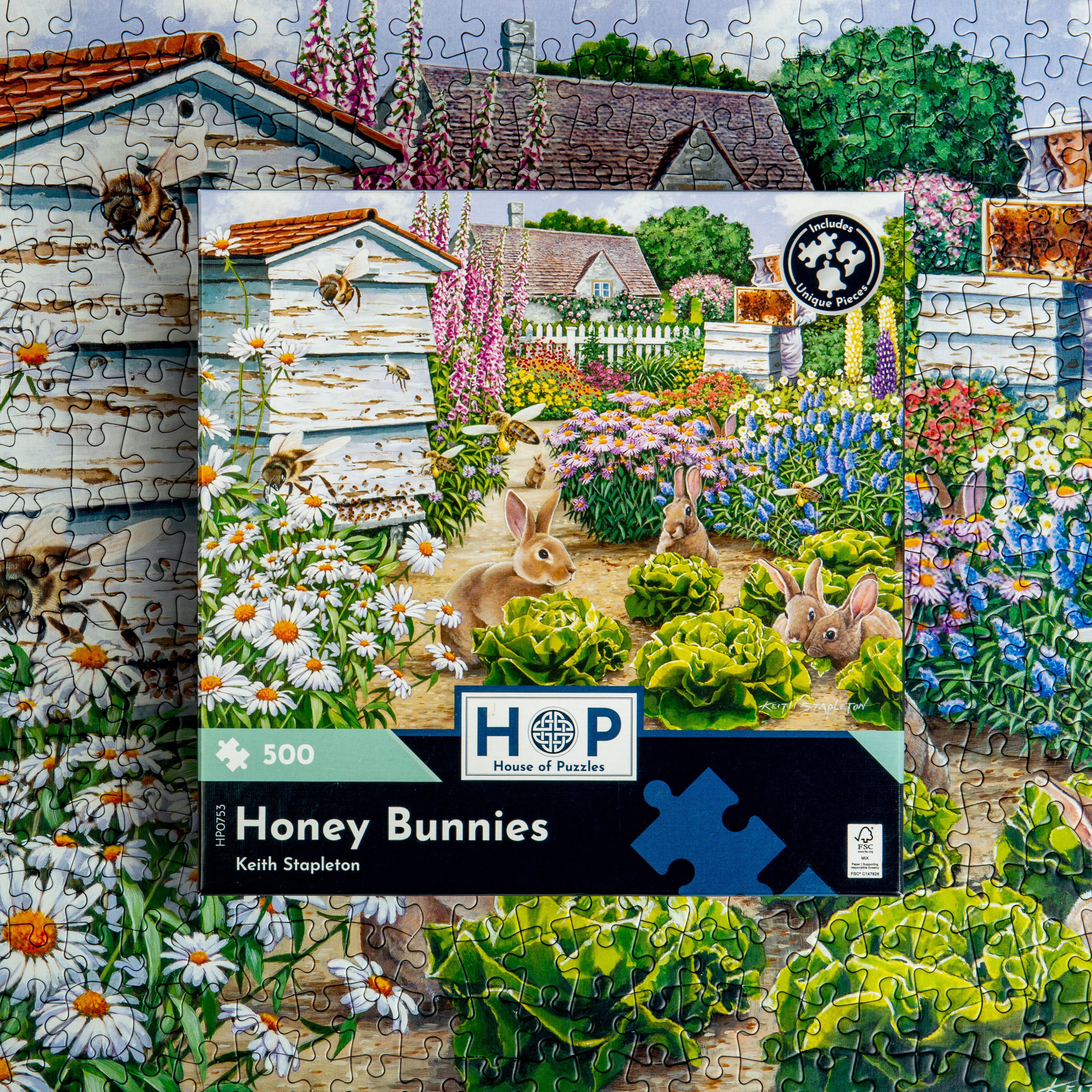 Honey Bunnies 500 Puzzle (3 Years +)