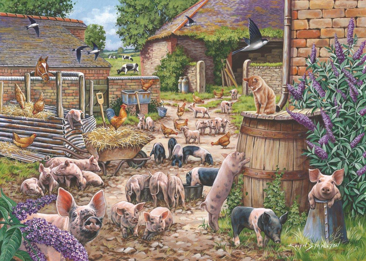 Piglet Pandemonium 500 Puzzle (3 Years +)