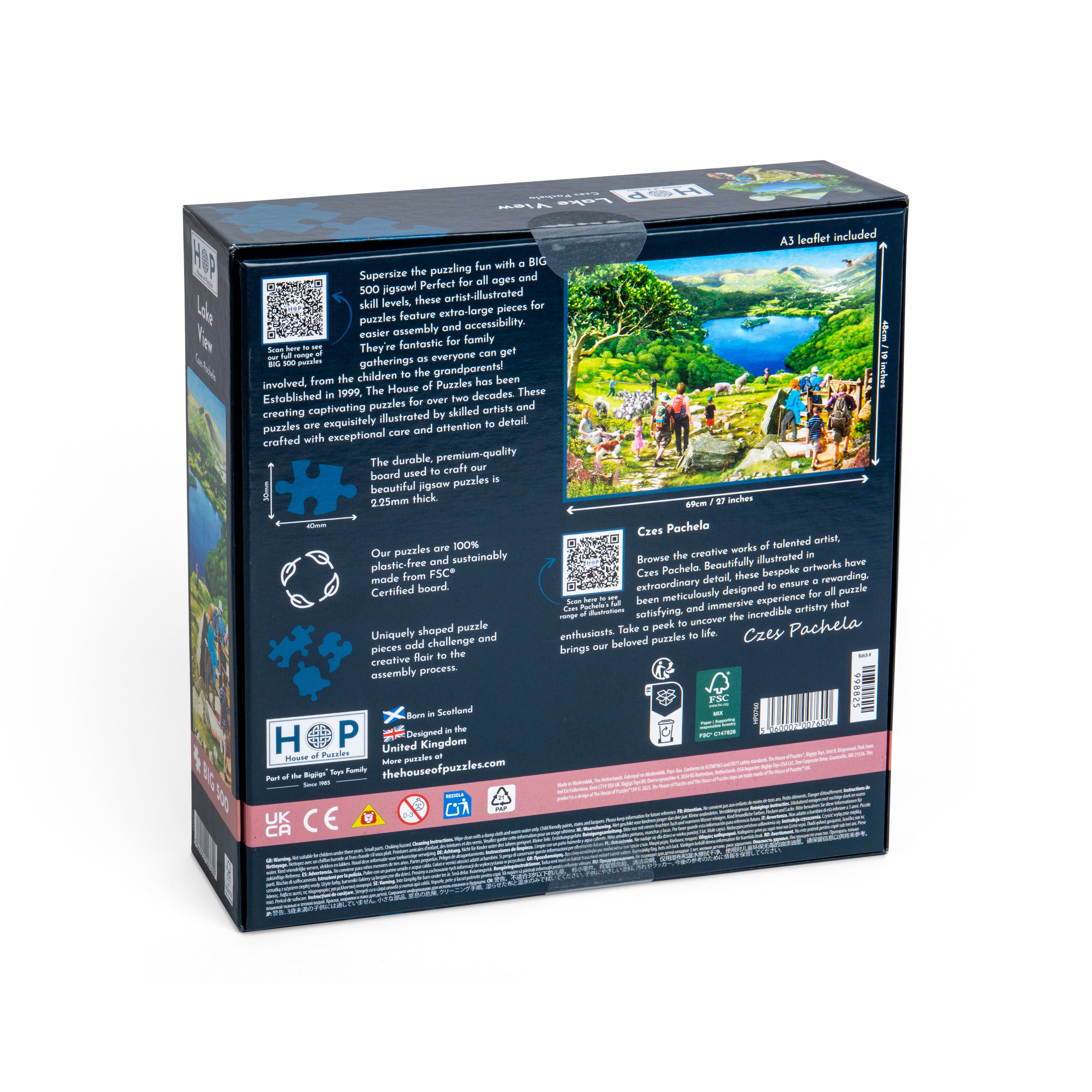 Lake View BIG 500 Puzzle (3 Years +)