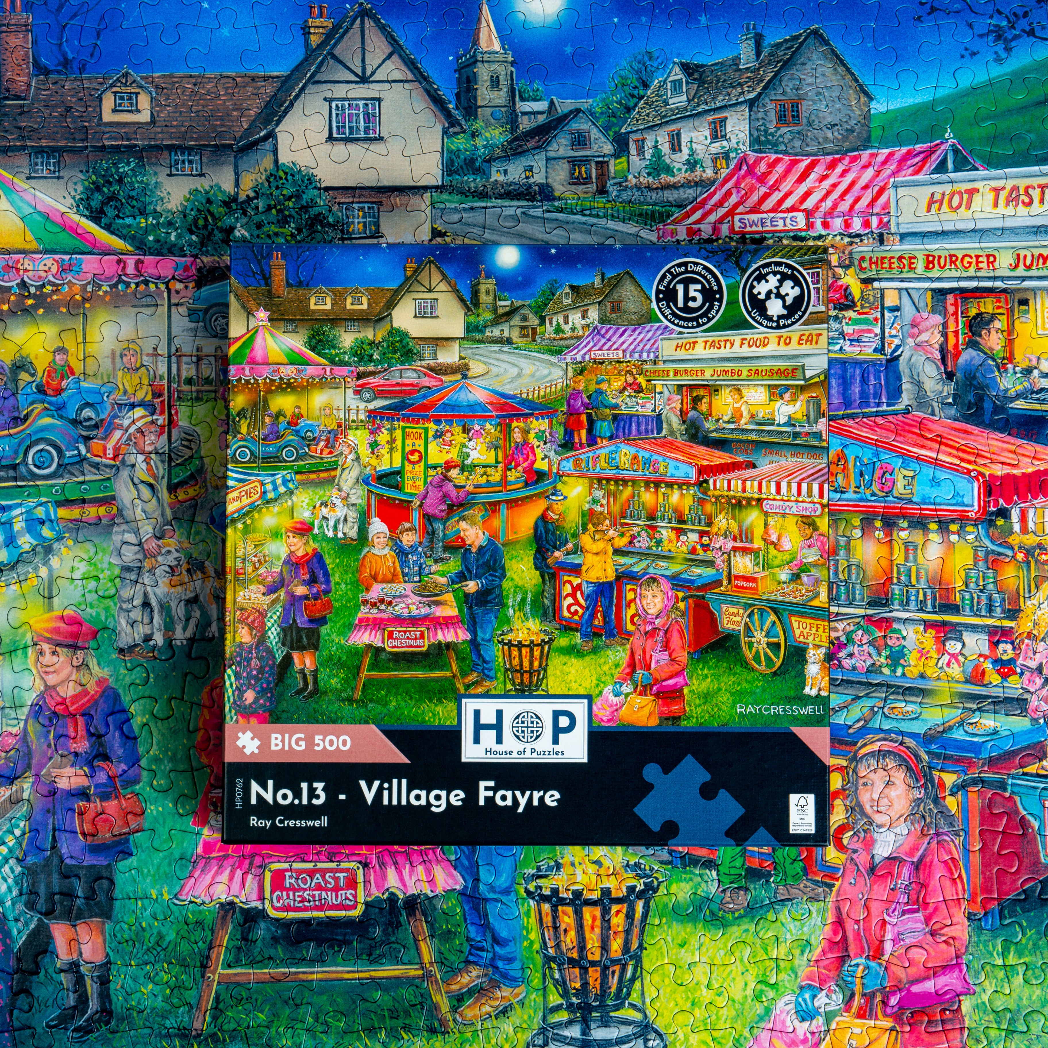 No.13 Village Fayre BIG 500 Puzzle (3 Years +)
