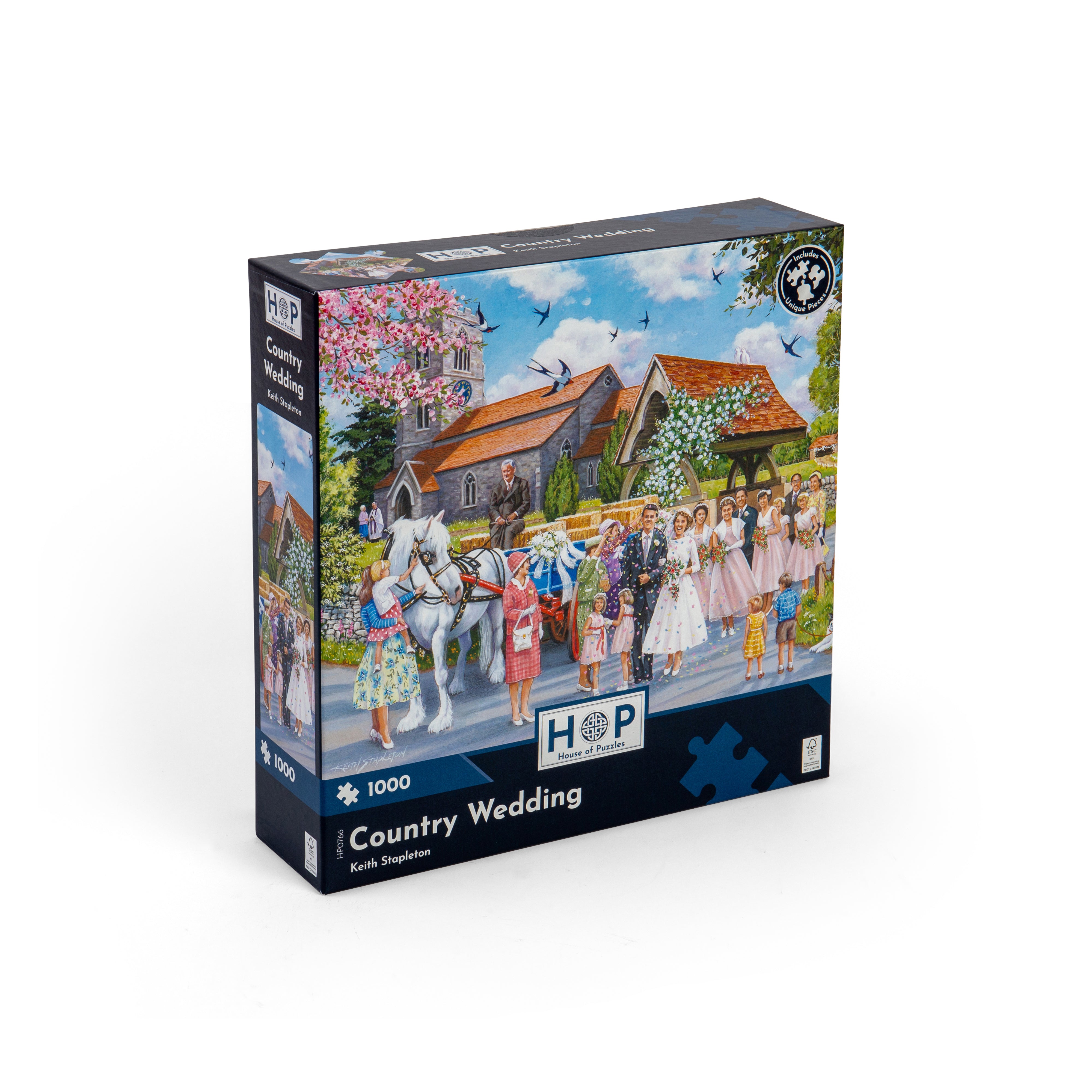 Country Wedding 1000 Piece Puzzle (3 Years +)