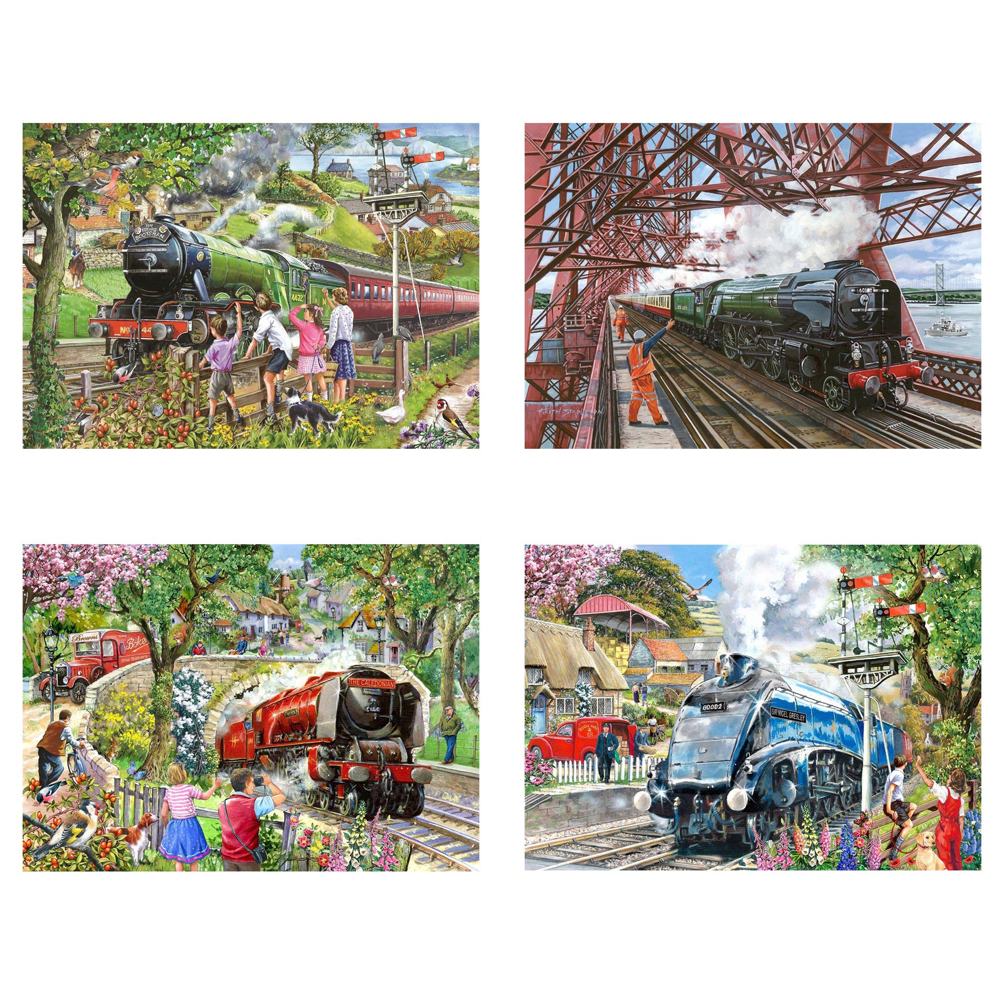 Steaming Along - 4 x 500 Piece (3 Years +)