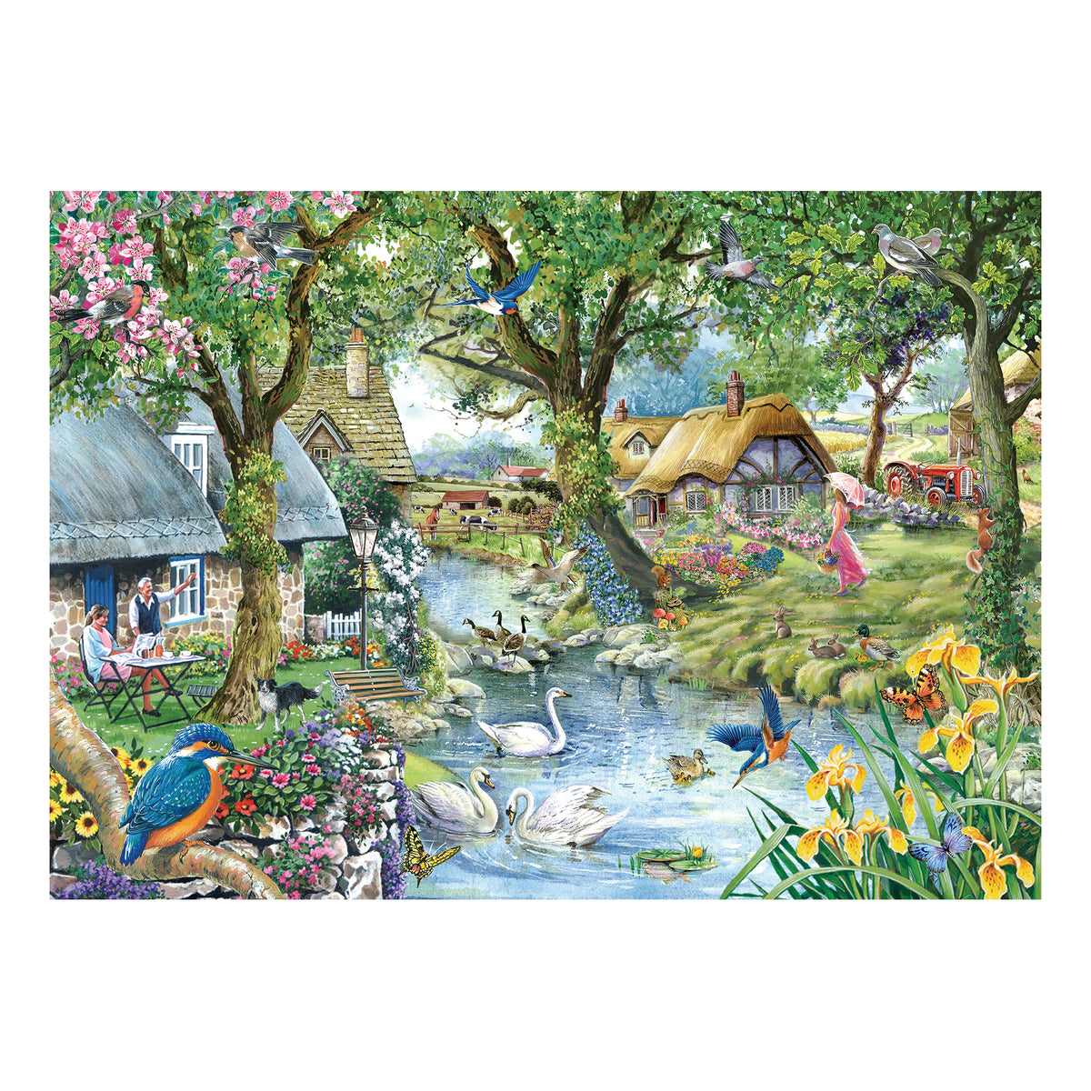 Kingfisher Cottage 1000 Piece Puzzle