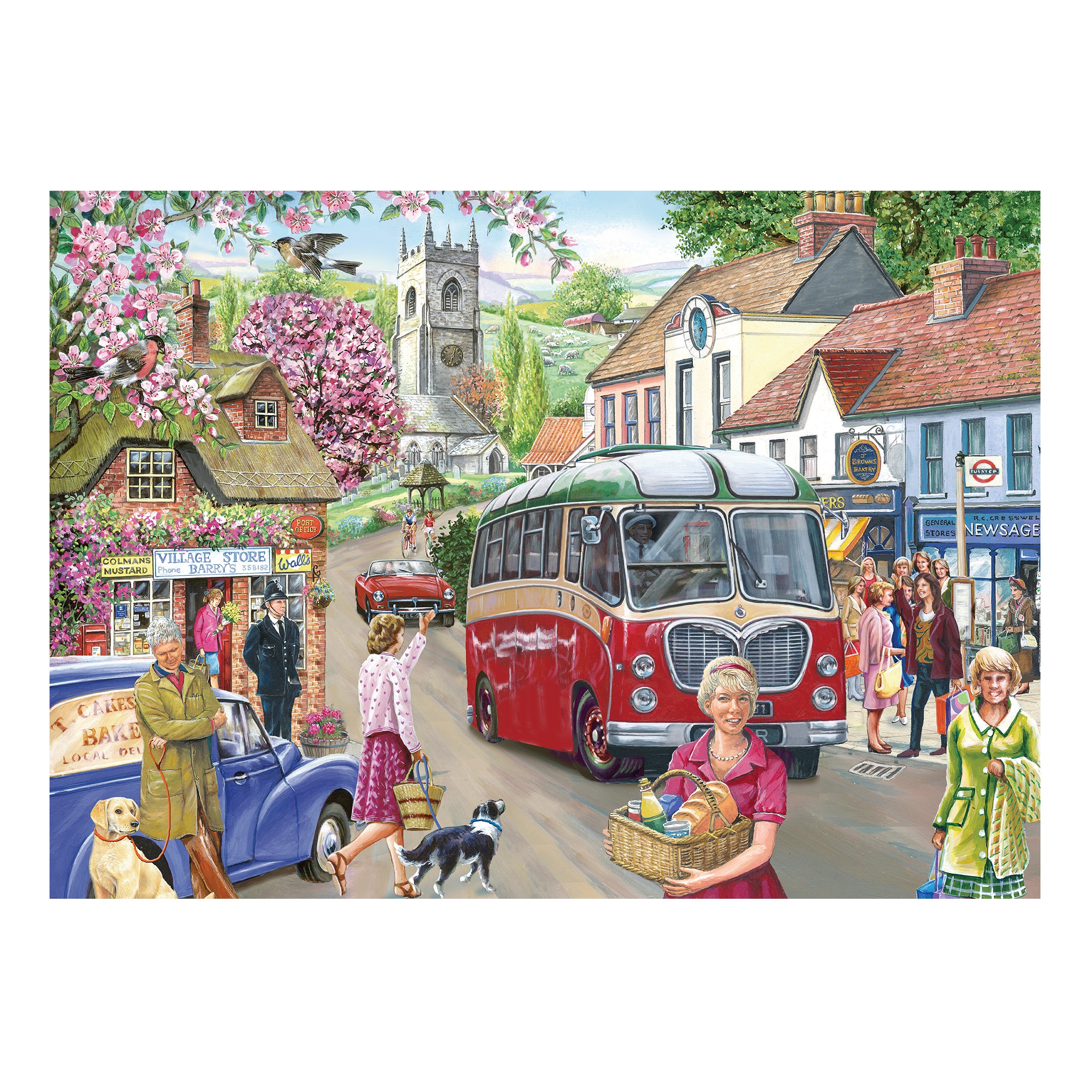 Here Comes the Bus 500 Piece Puzzle