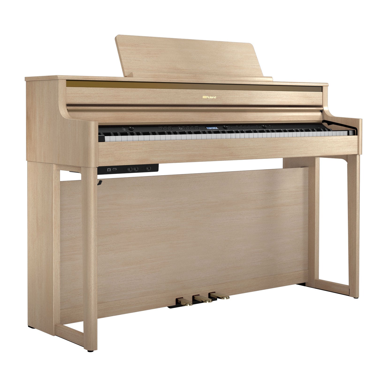 Roland HP704 digital piano - Light oak