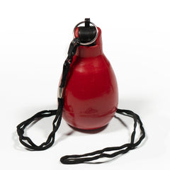 DS Hand Squeeze Whistle with Lanyard Red
